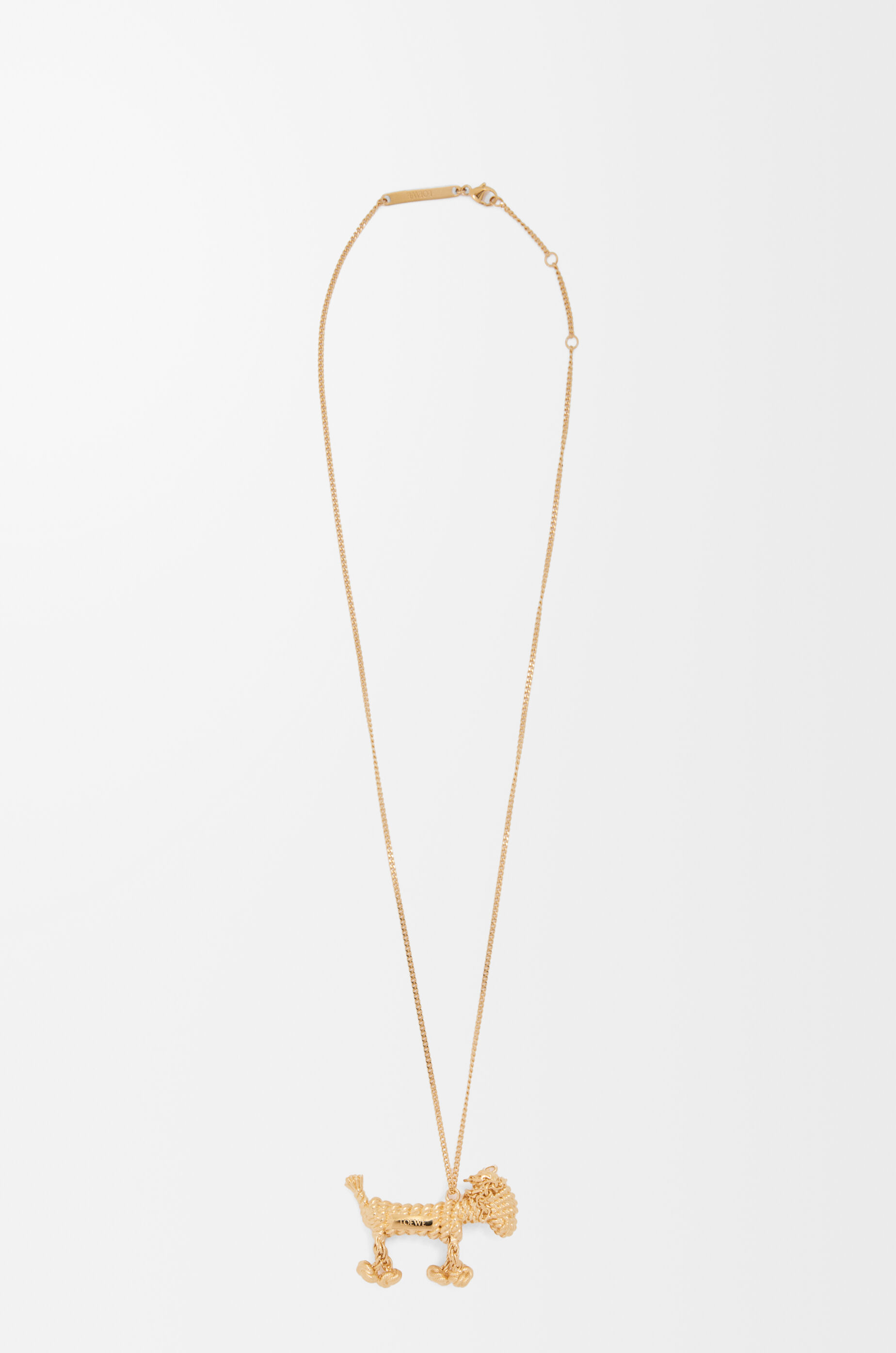 LOEWE Sausage dog necklace Gold
