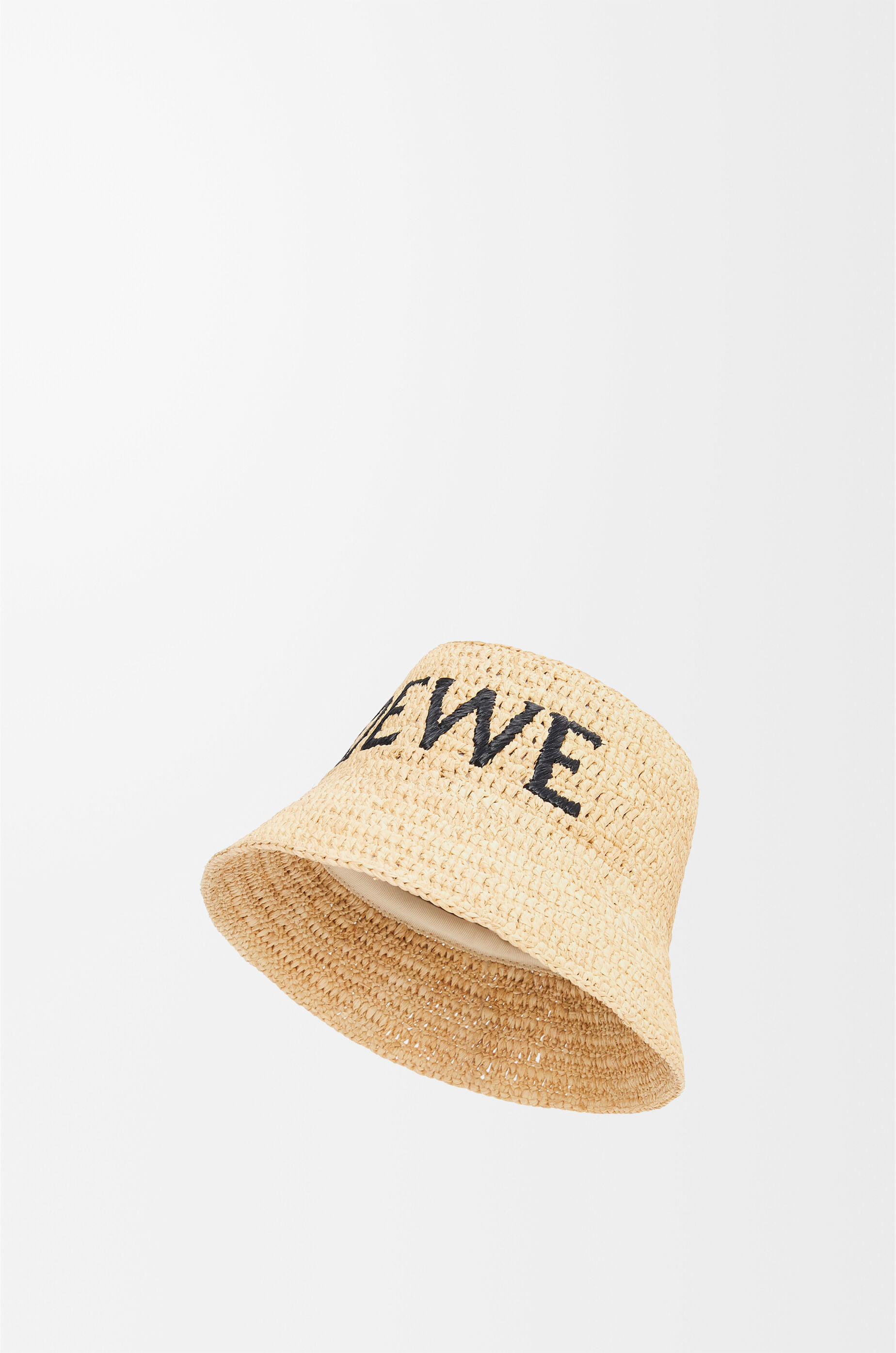 LOEWE Bucket hat in raffia Natural