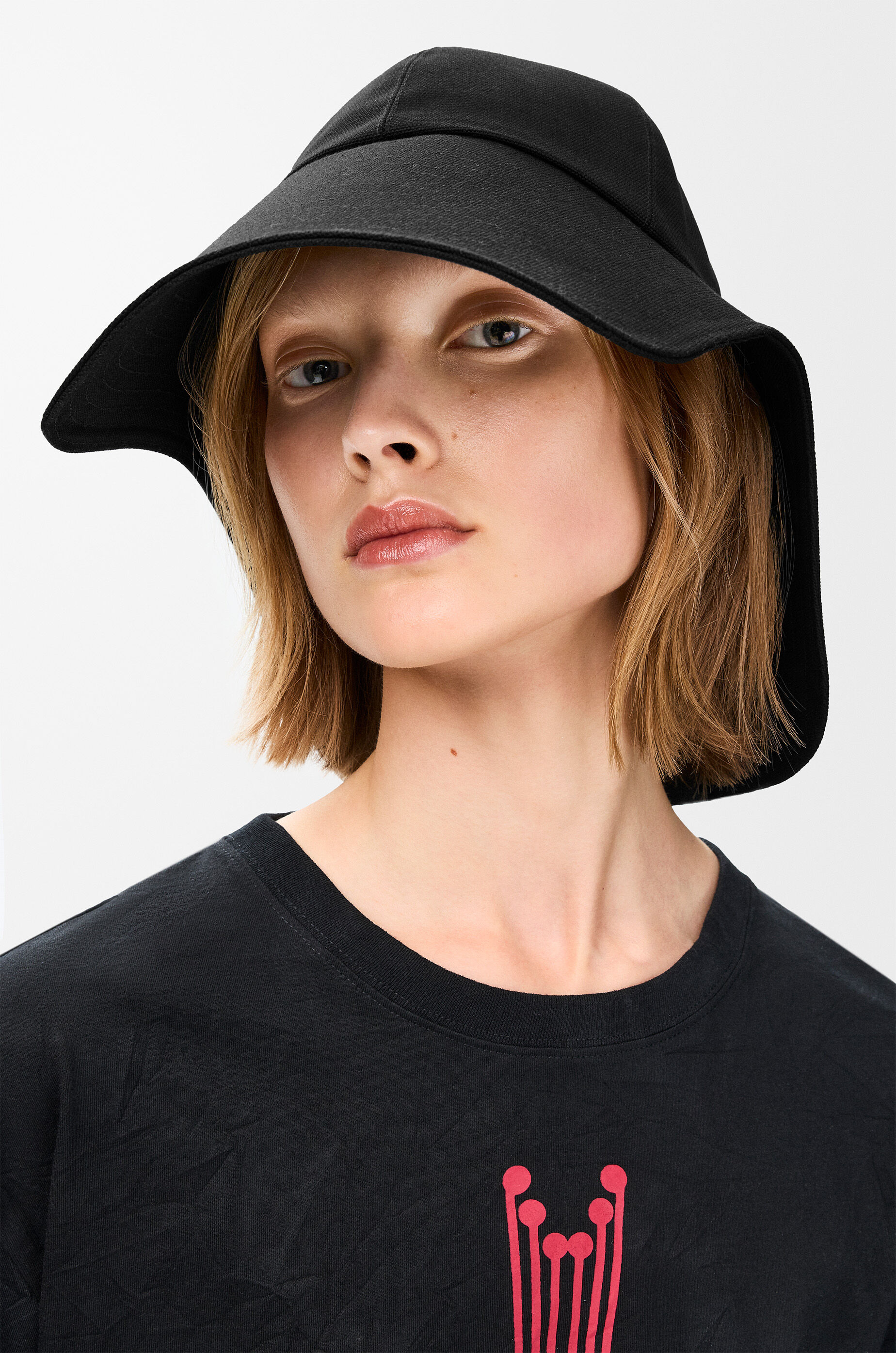 LOEWE Hiker hat in canvas Black