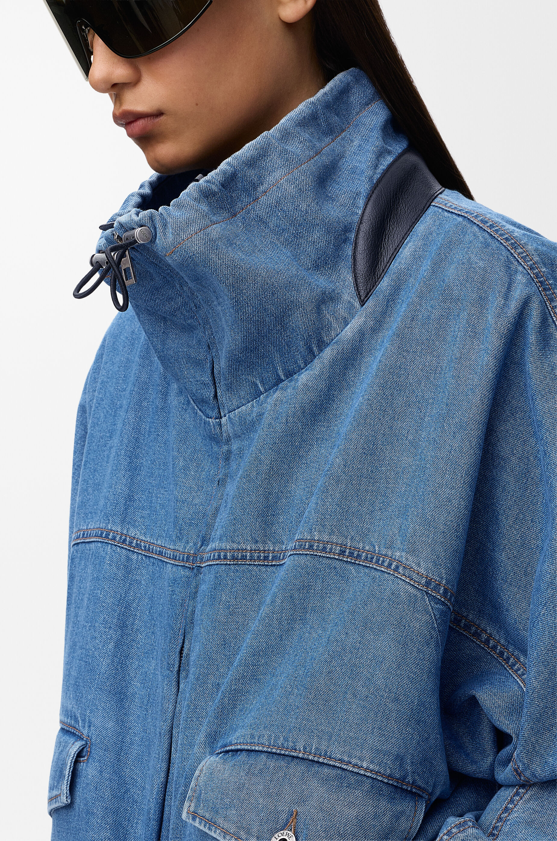 LOEWE Jacket in denim Light Blue