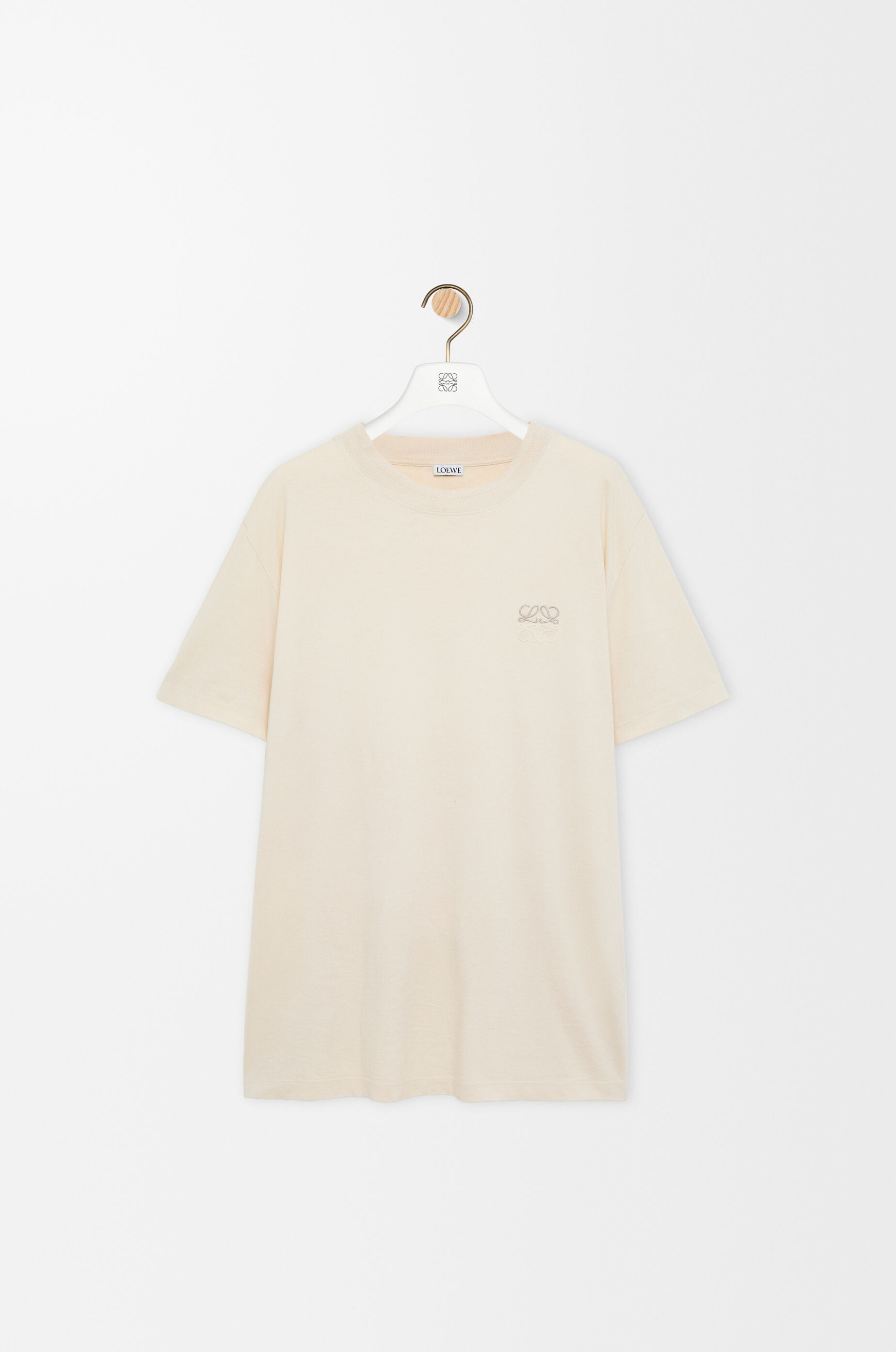LOEWE Regular fit T-shirt in cotton Beige