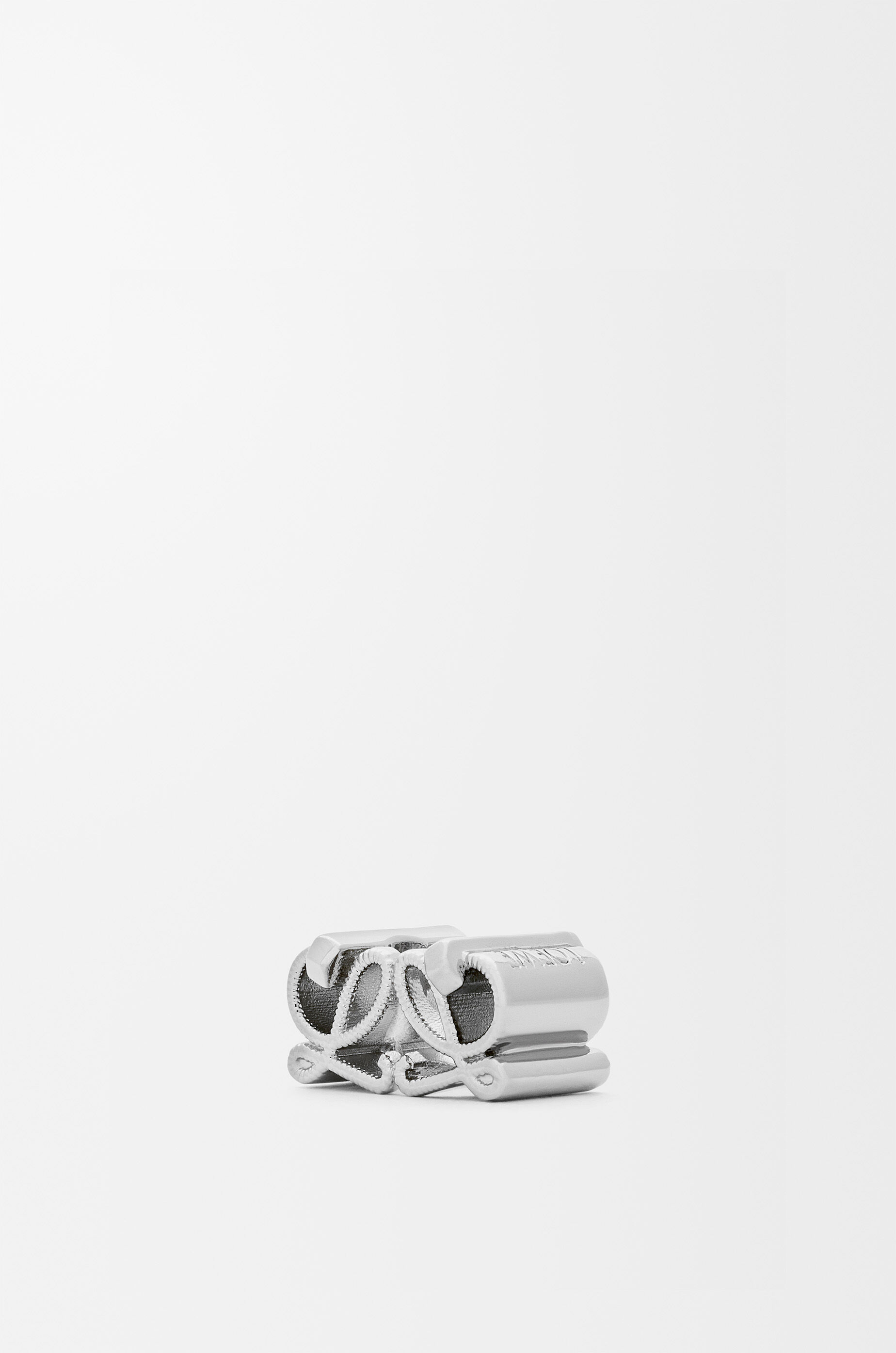 LOEWE Double L dice in brass Silver