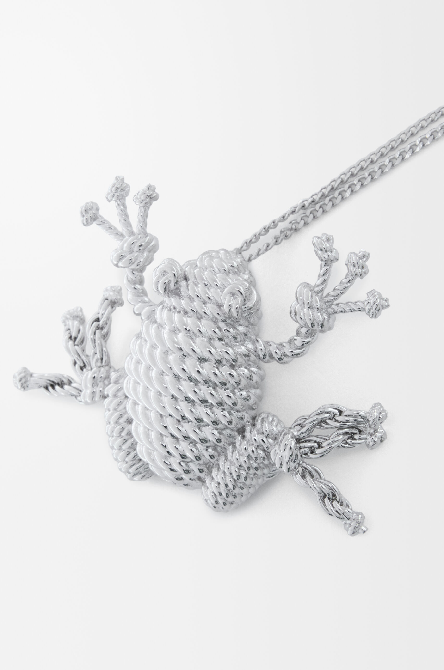 LOEWE Frog necklace Silver