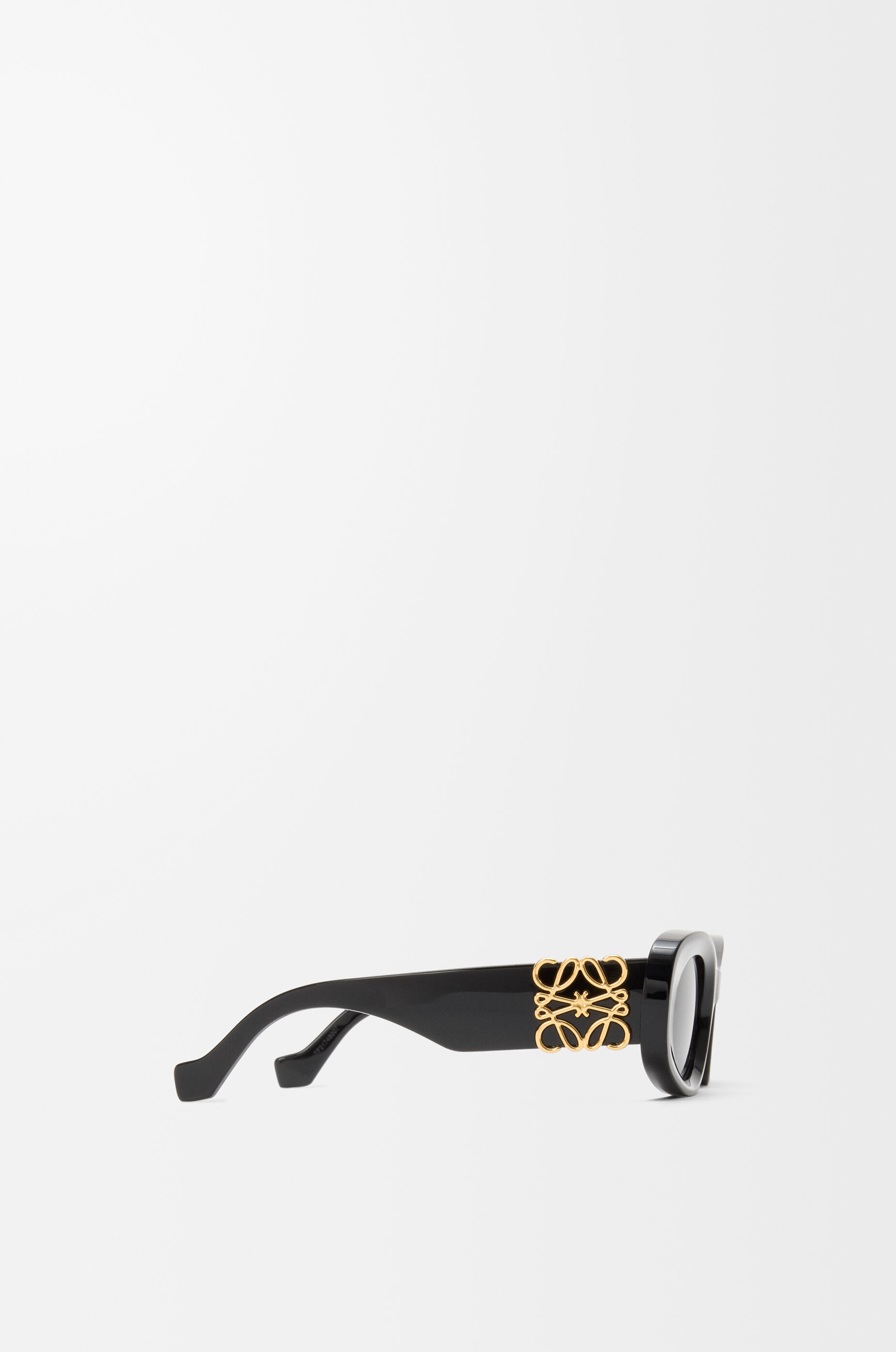 LOEWE Beveled Oval Maxi Anagram sunglasses Black
