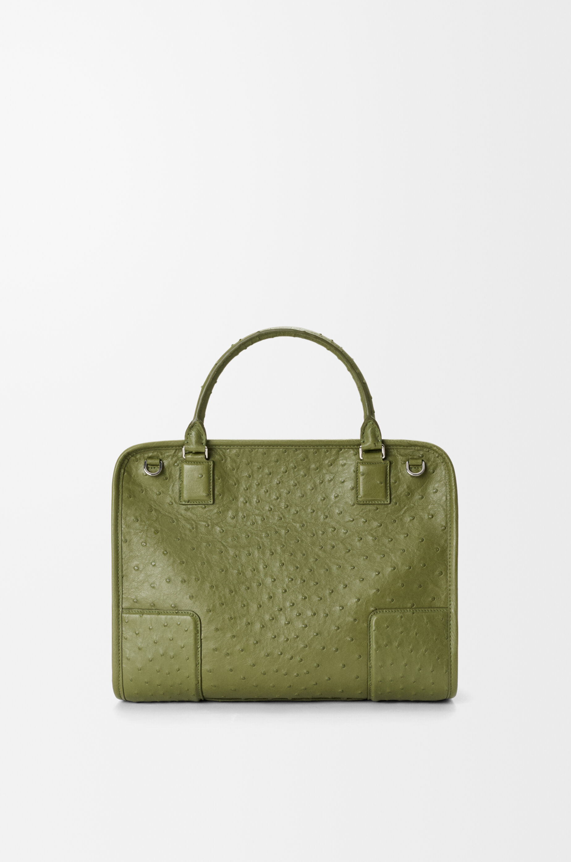 LOEWE Large Amazona 180 bag in ostrich Spring Green