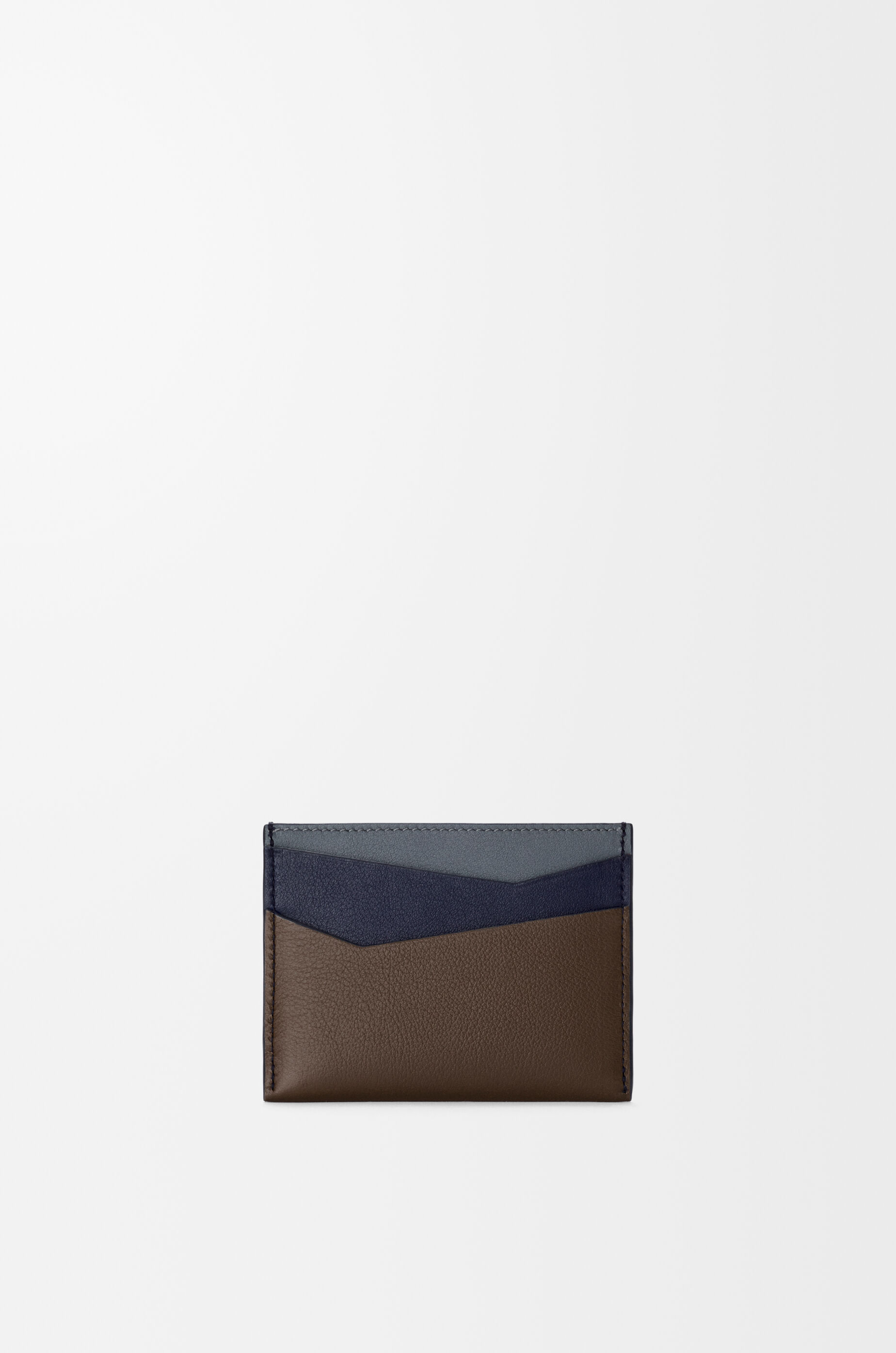 LOEWE Puzzle plain cardholder in classic calfskin Blue Grey/Navy