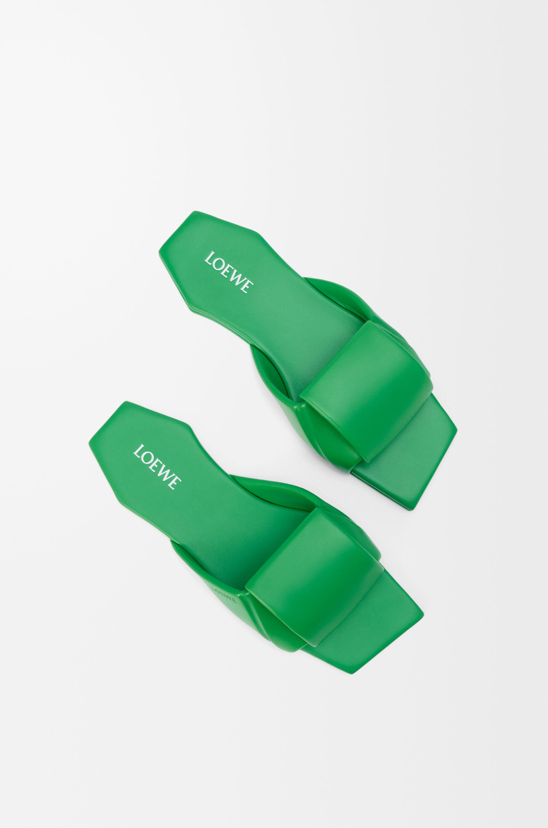 LOEWE Origami slide in lambskin Clover Green