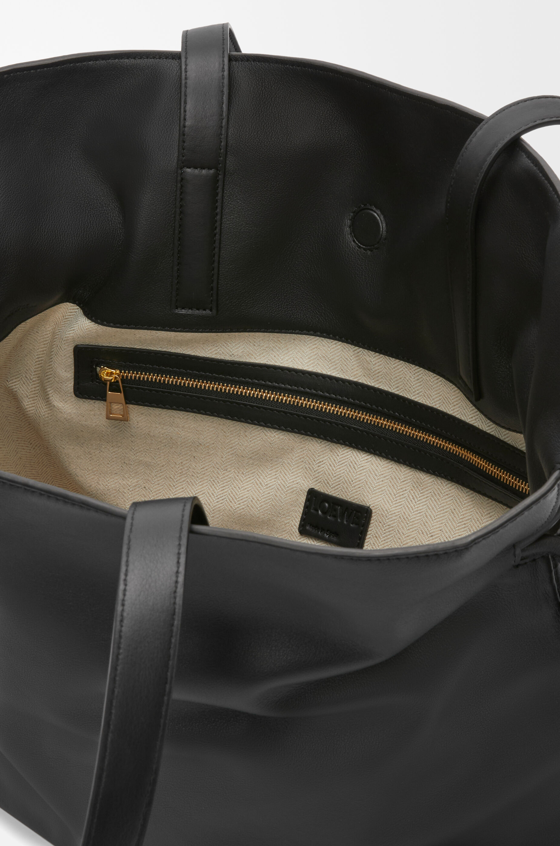 LOEWE Large Flamenco clutch in nappa calfskin Black