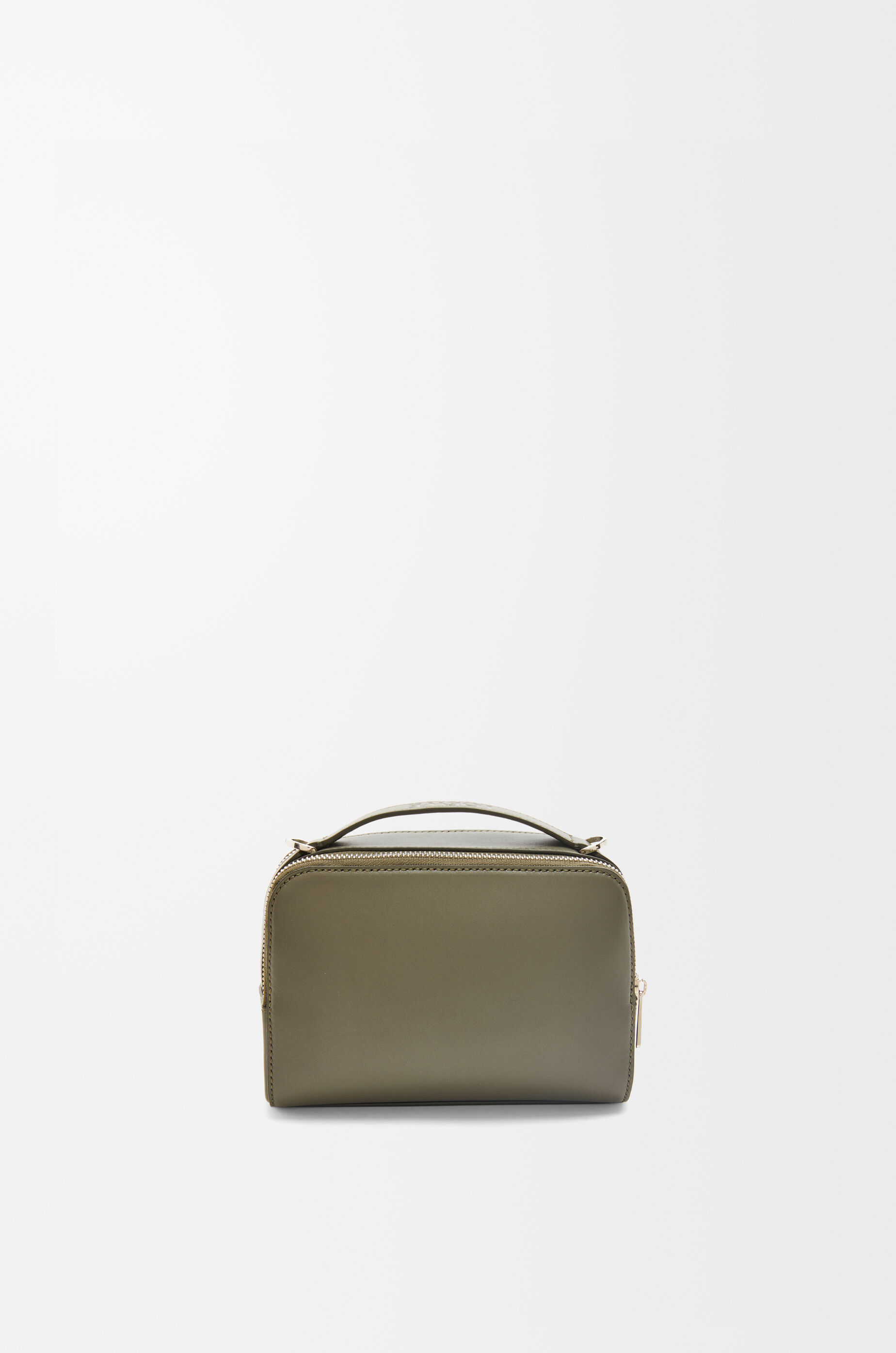 LOEWE Mini crossbody camera bag in satin calfskin Khaki Green