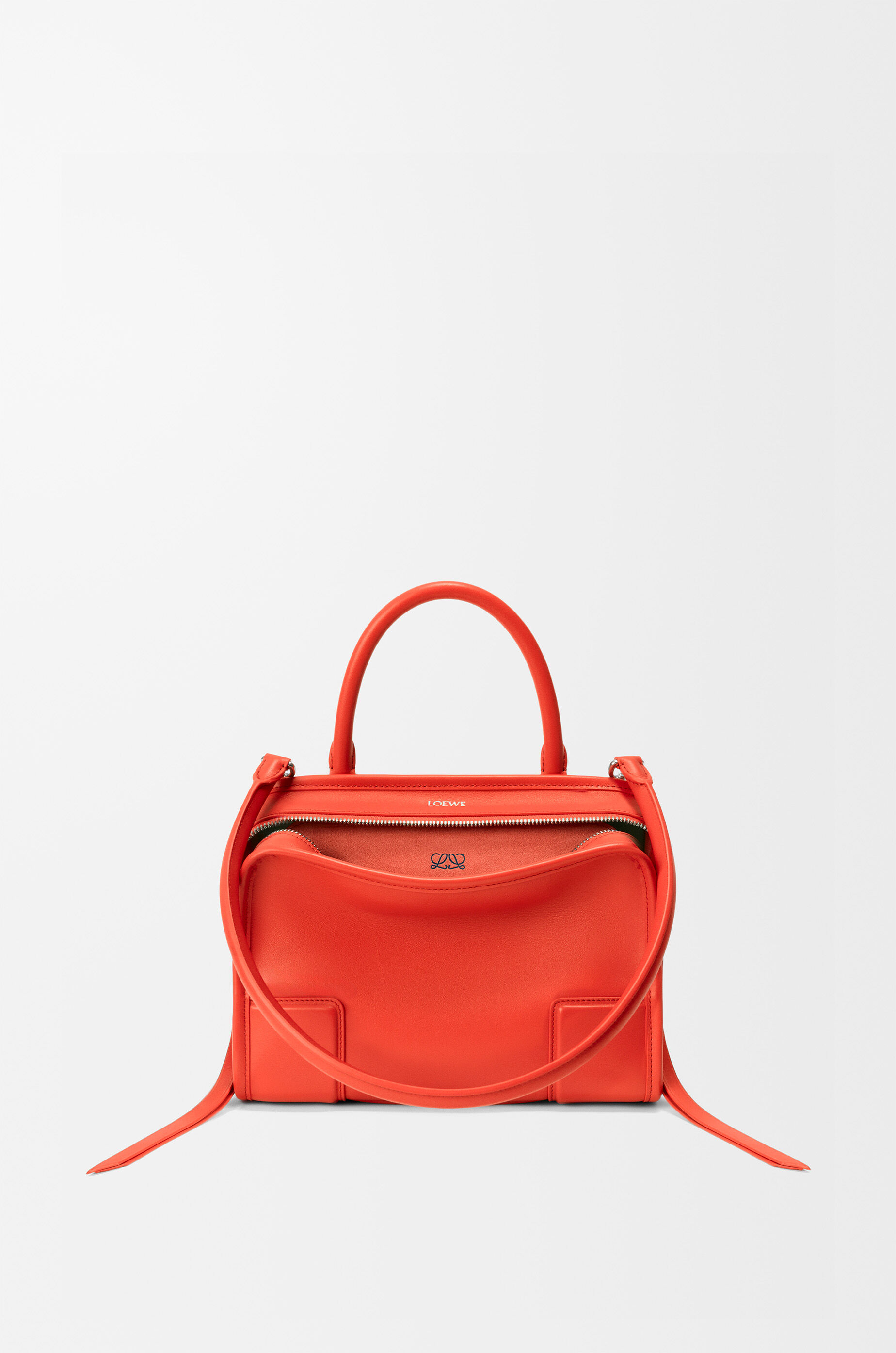 LOEWE Small Amazona 180 bag in soft calfskin Sunrise Orange