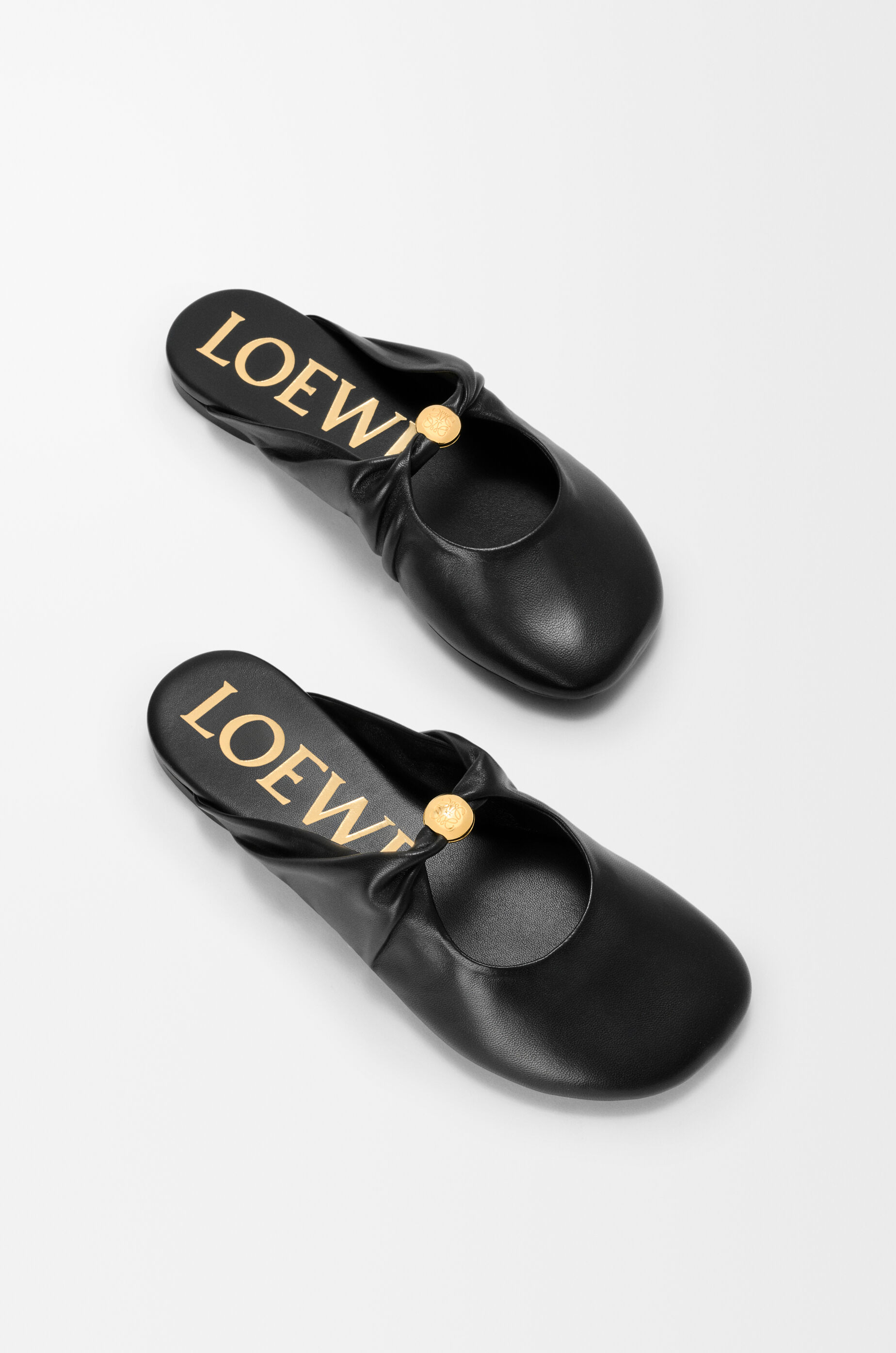 LOEWE Pebble Soft mule in nappa lambskin Black