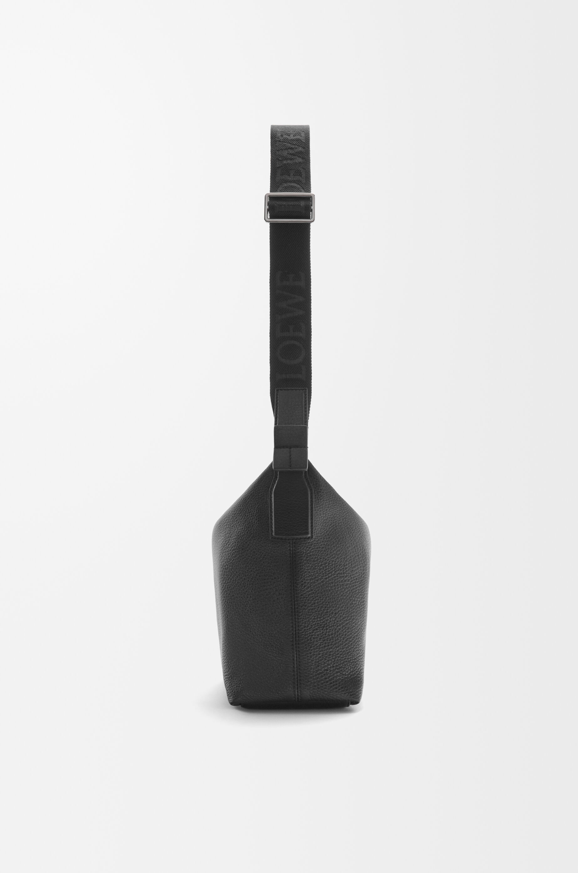 LOEWE Small Cubi crossbody bag in supple grained calfskin Black