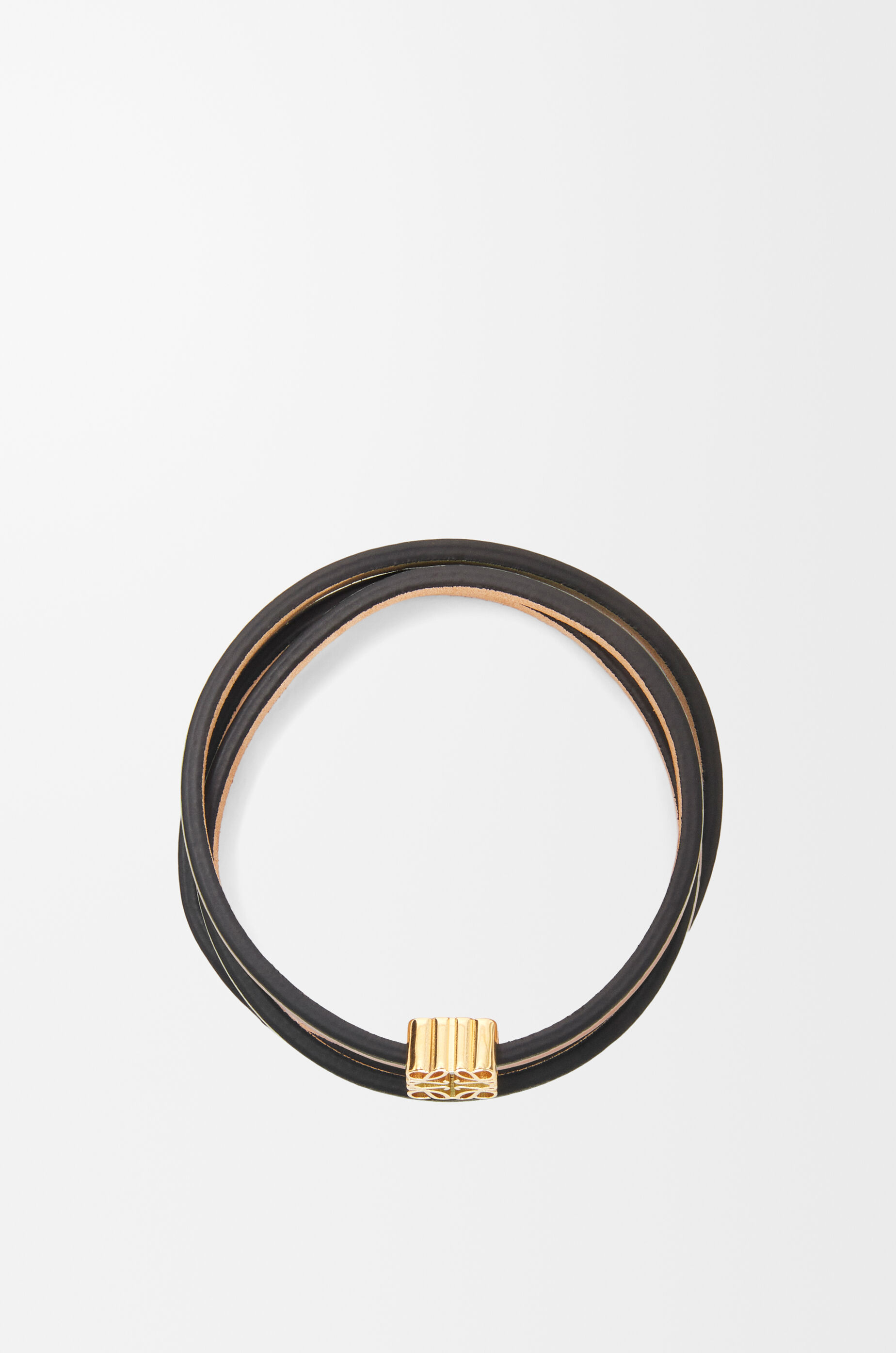 LOEWE Twist bangle in calfskin Tan