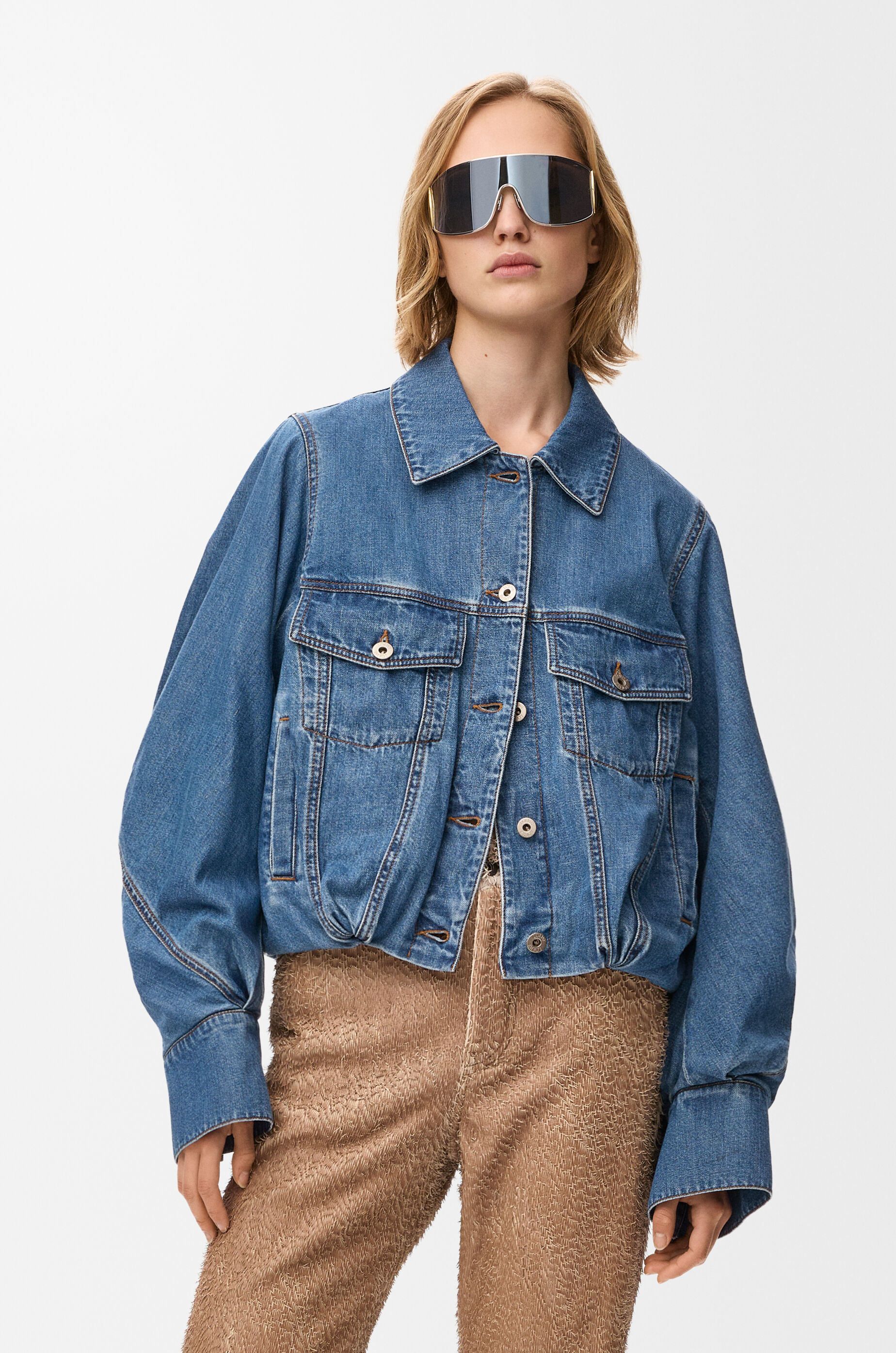 LOEWE Jacket in denim Light Blue