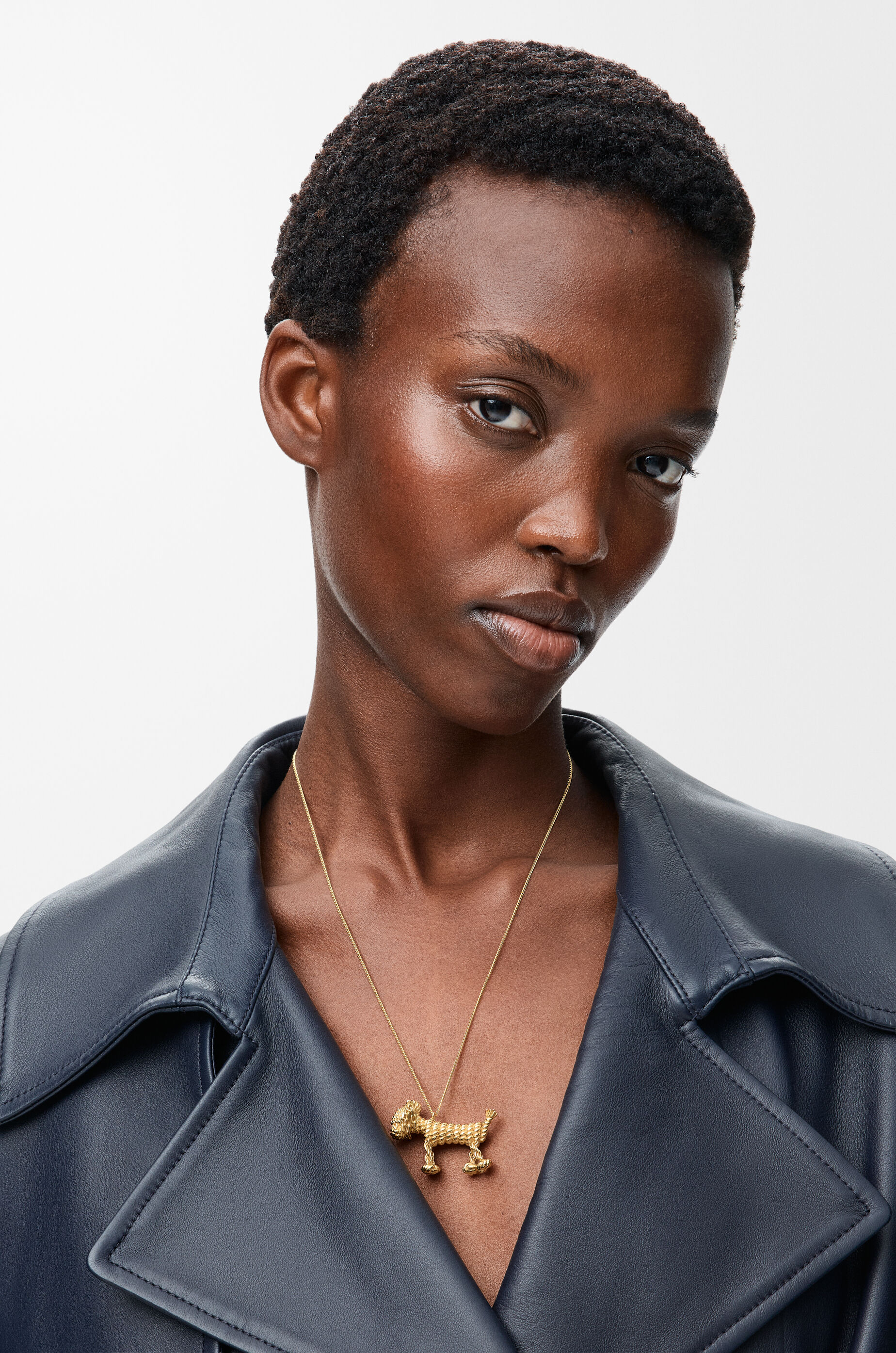 LOEWE Sausage dog necklace Gold