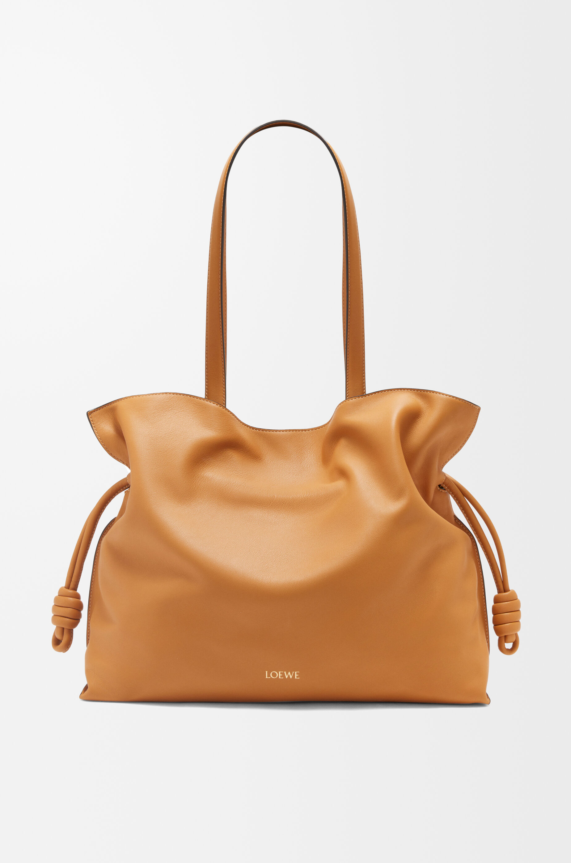 LOEWE Large Flamenco clutch in nappa calfskin Warm Desert