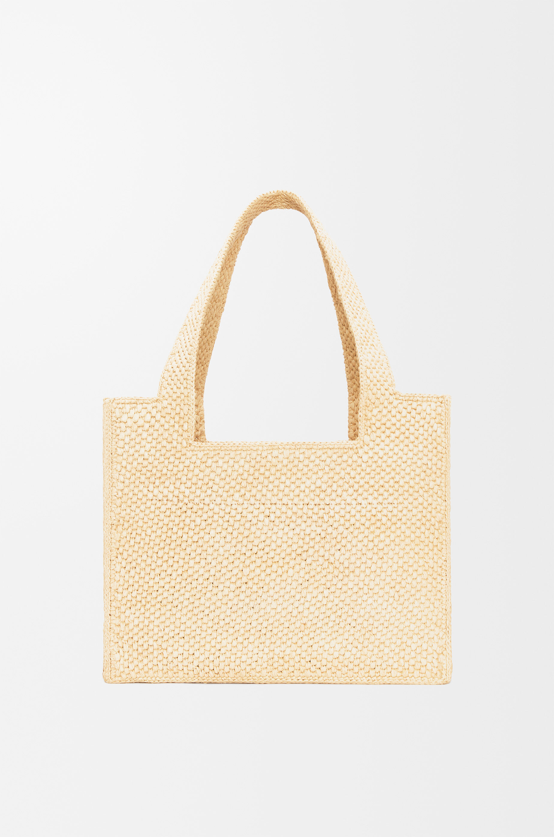 LOEWE Medium LOEWE Font tote in raffia Natural