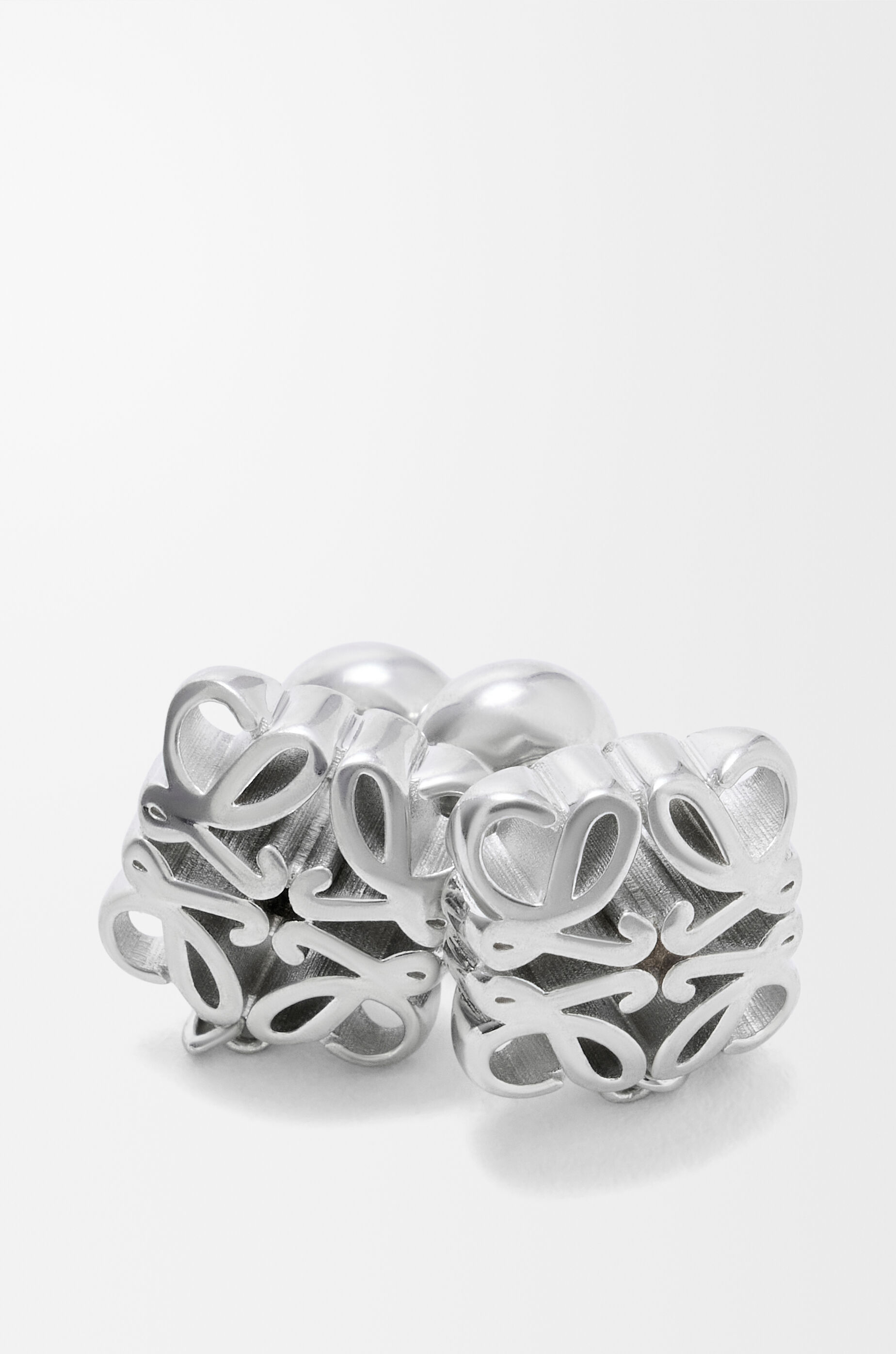 LOEWE Anagram Bombé chain earrings in sterling silver Silver