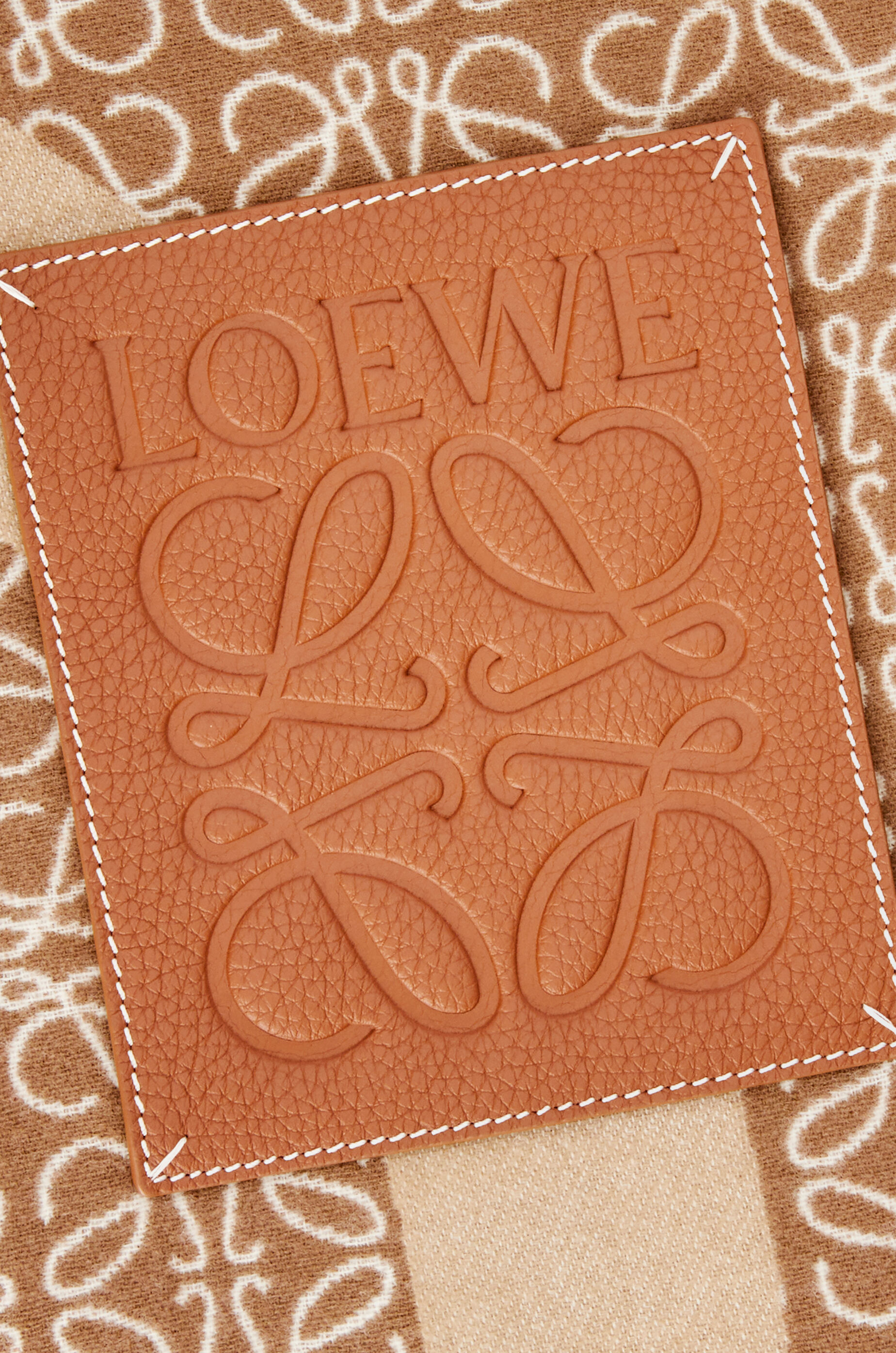 LOEWE Anagram blanket in wool Camel