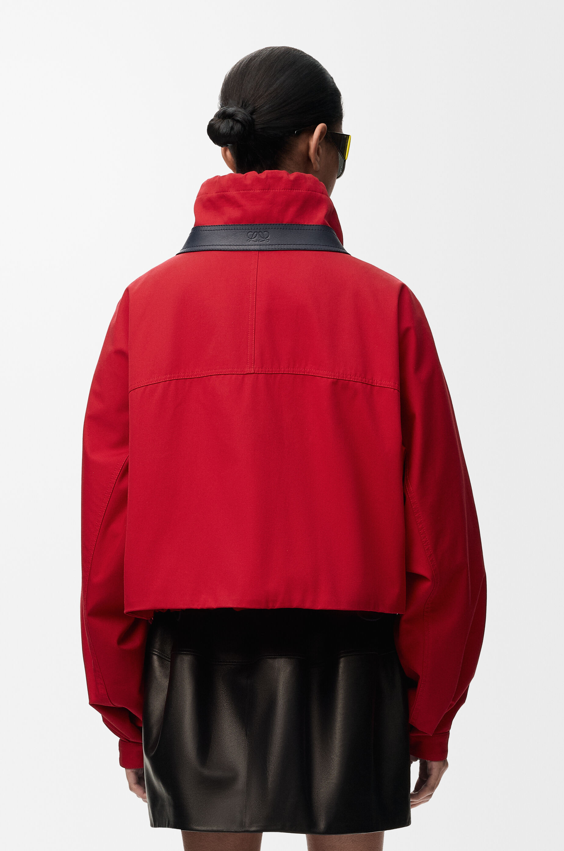 LOEWE Jacket in cotton and silk Red