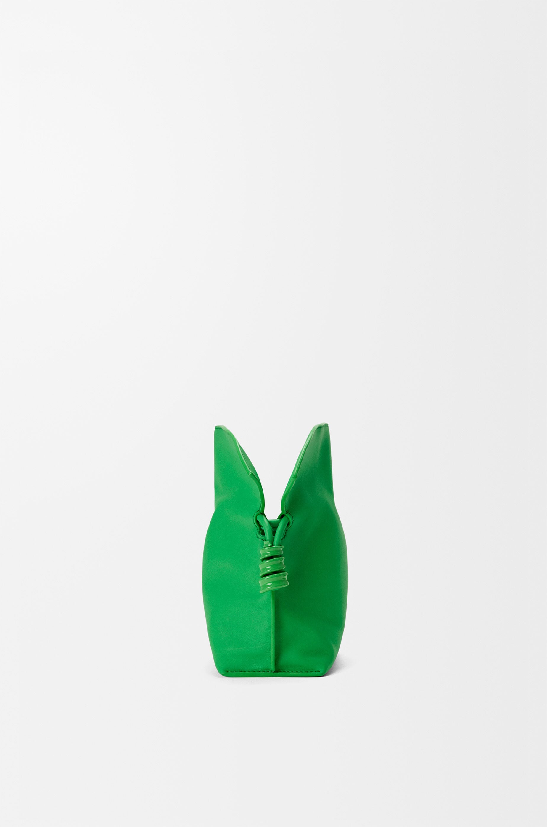 LOEWE Mini Flamenco clutch in nappa calfskin Clover Green