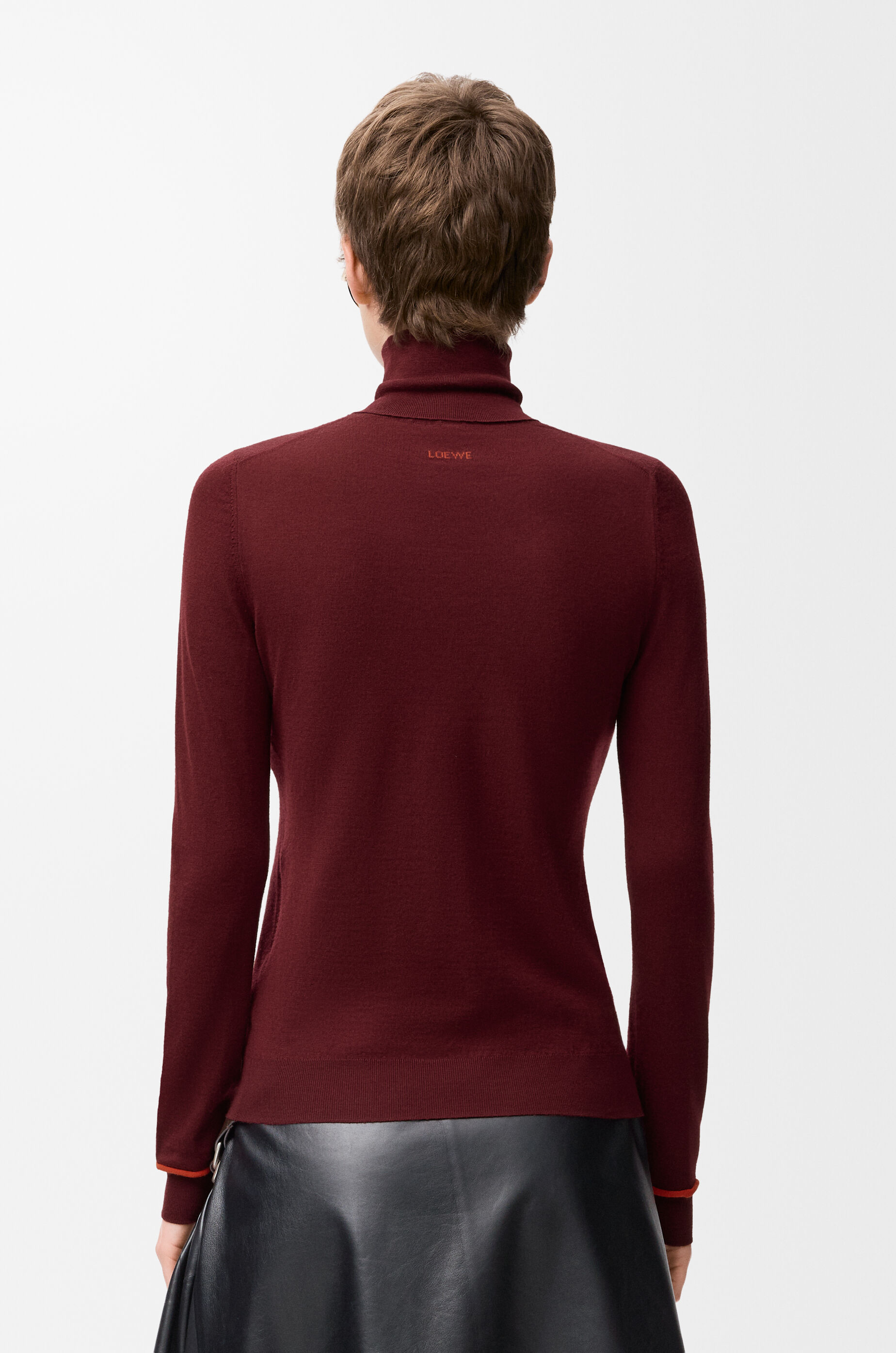 LOEWE Sweater in wool Burgundy/Orange