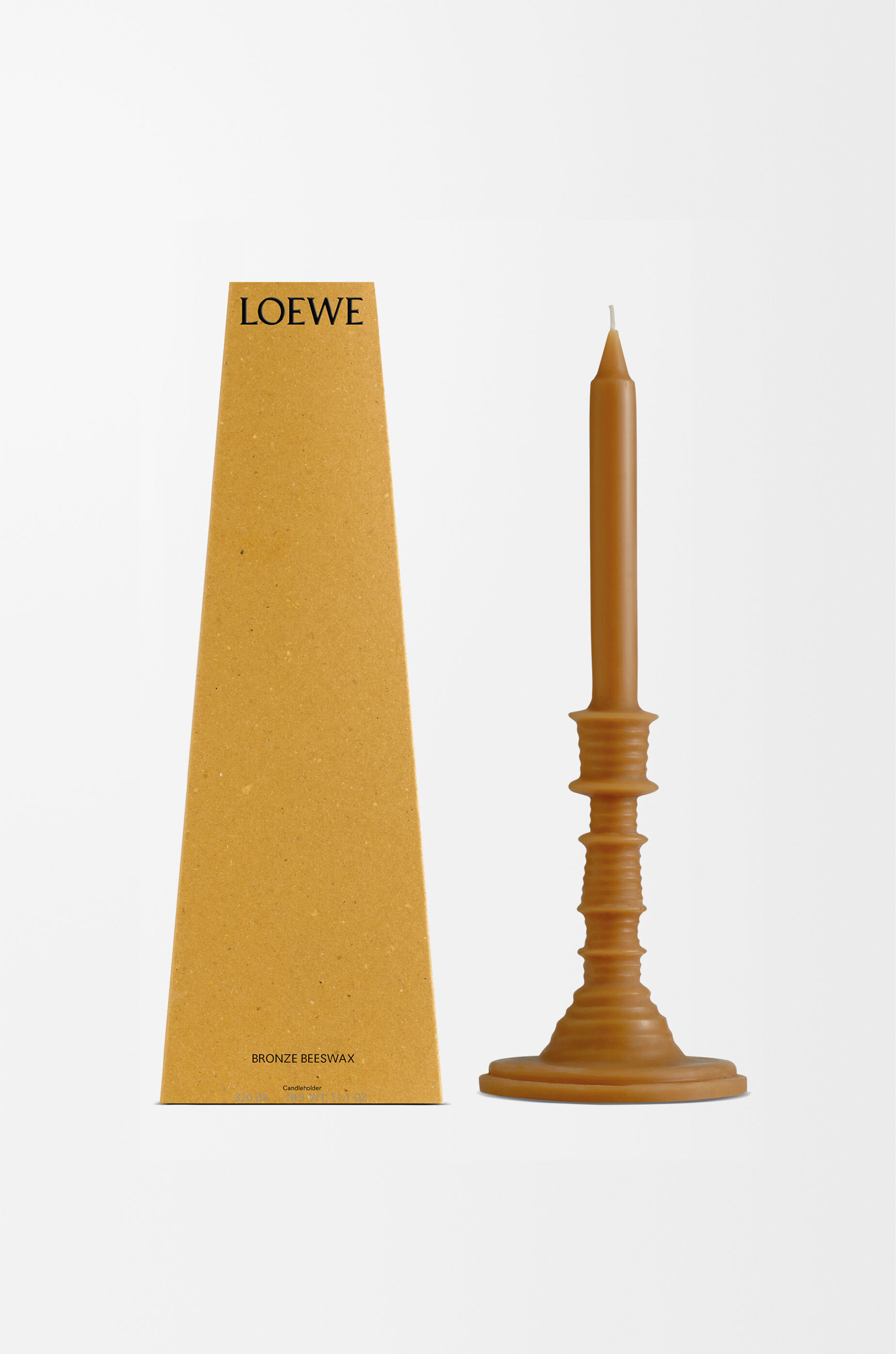 LOEWE Bronze beeswax candleholder Amber