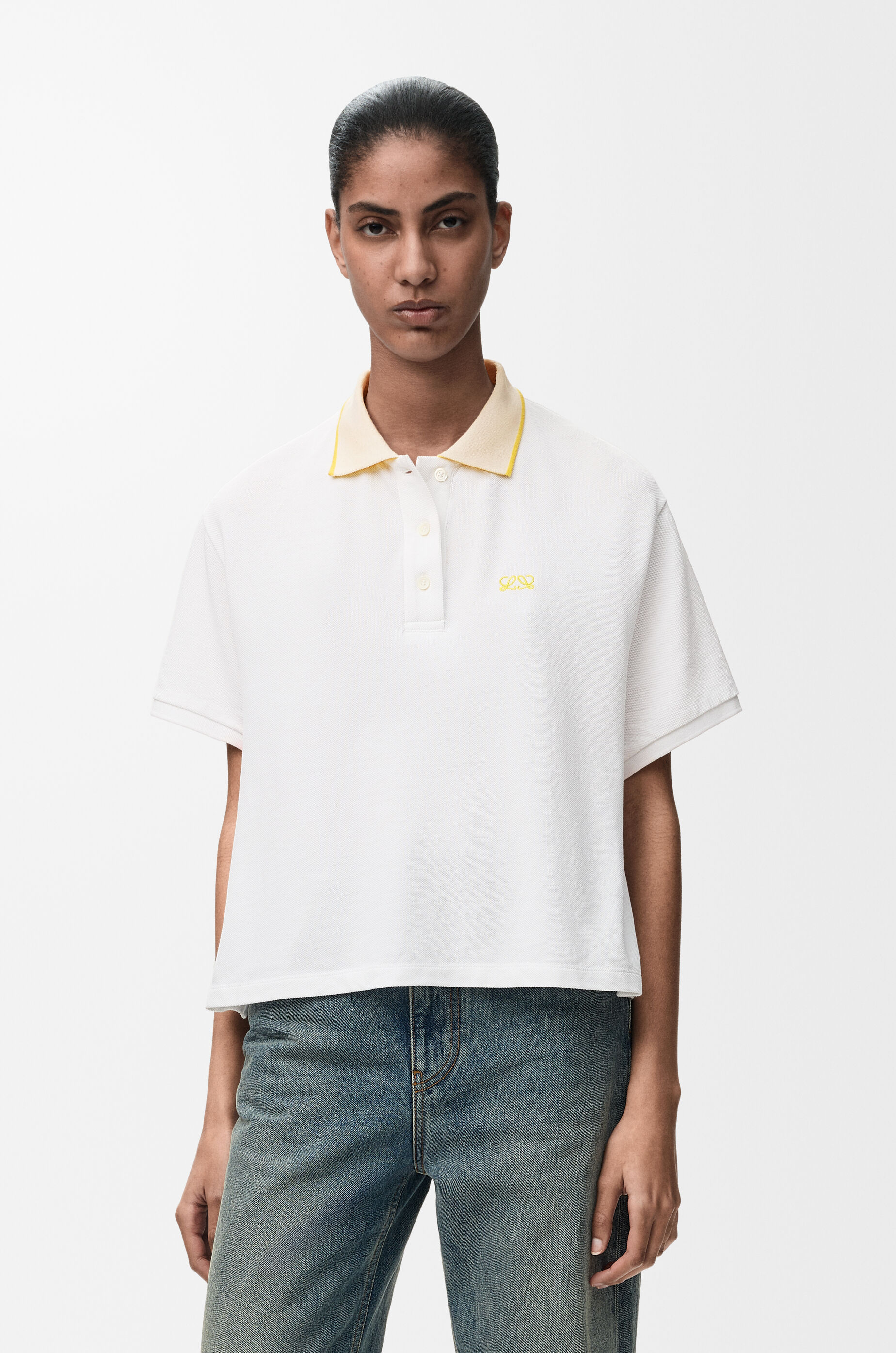 LOEWE Polo in cotton White
