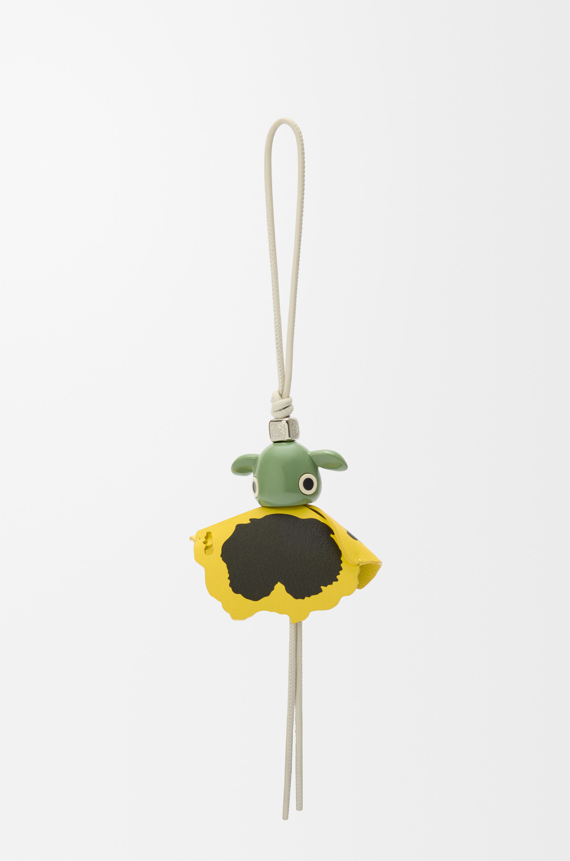 LOEWE Pansy Puzz charm White/Yellow