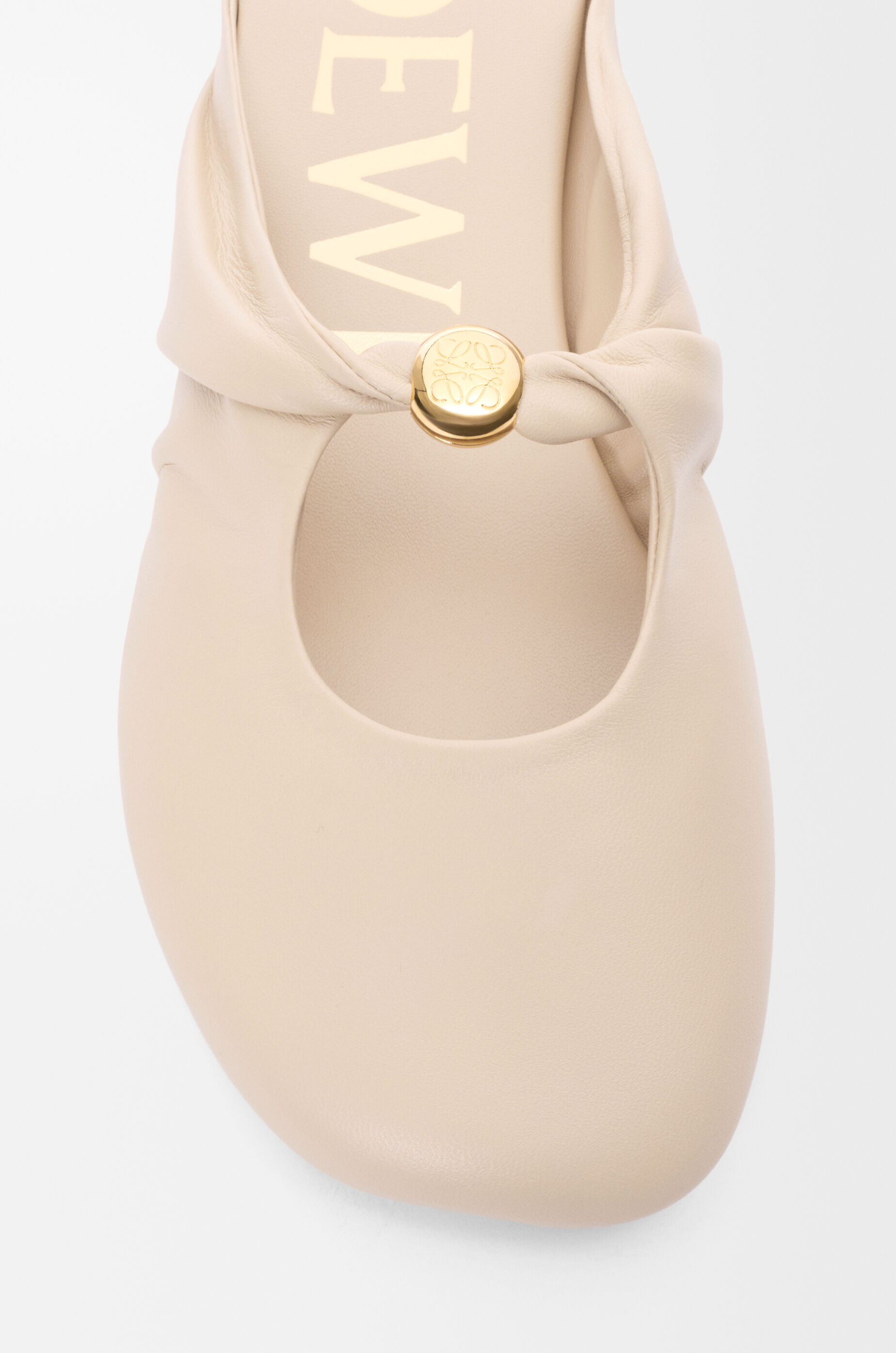 LOEWE Pebble Soft mule in nappa lambskin Dough