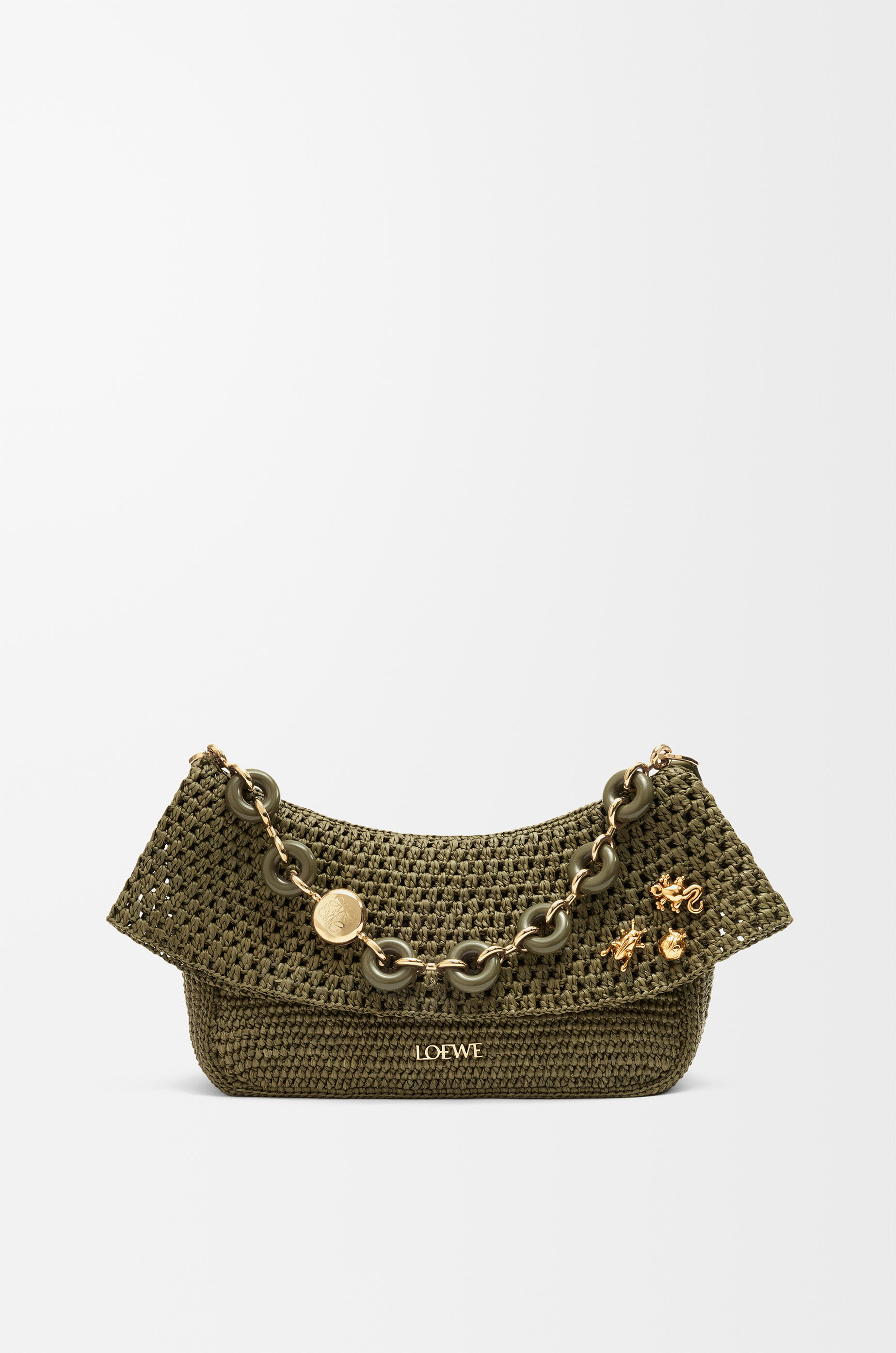 LOEWE Grasshopper pin in brass Gold