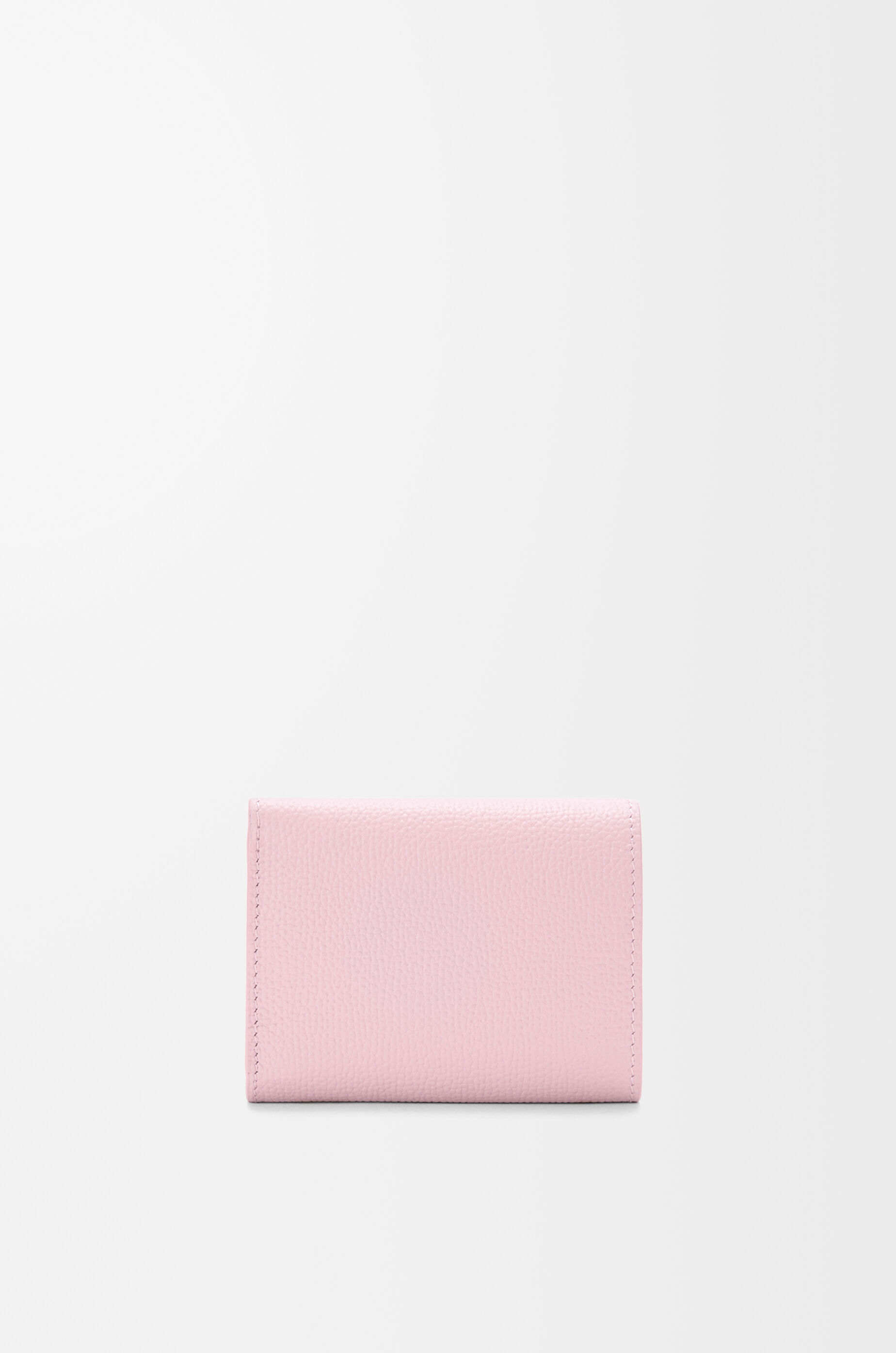 LOEWE Anagram trifold wallet in pebble grained calfskin Blossom