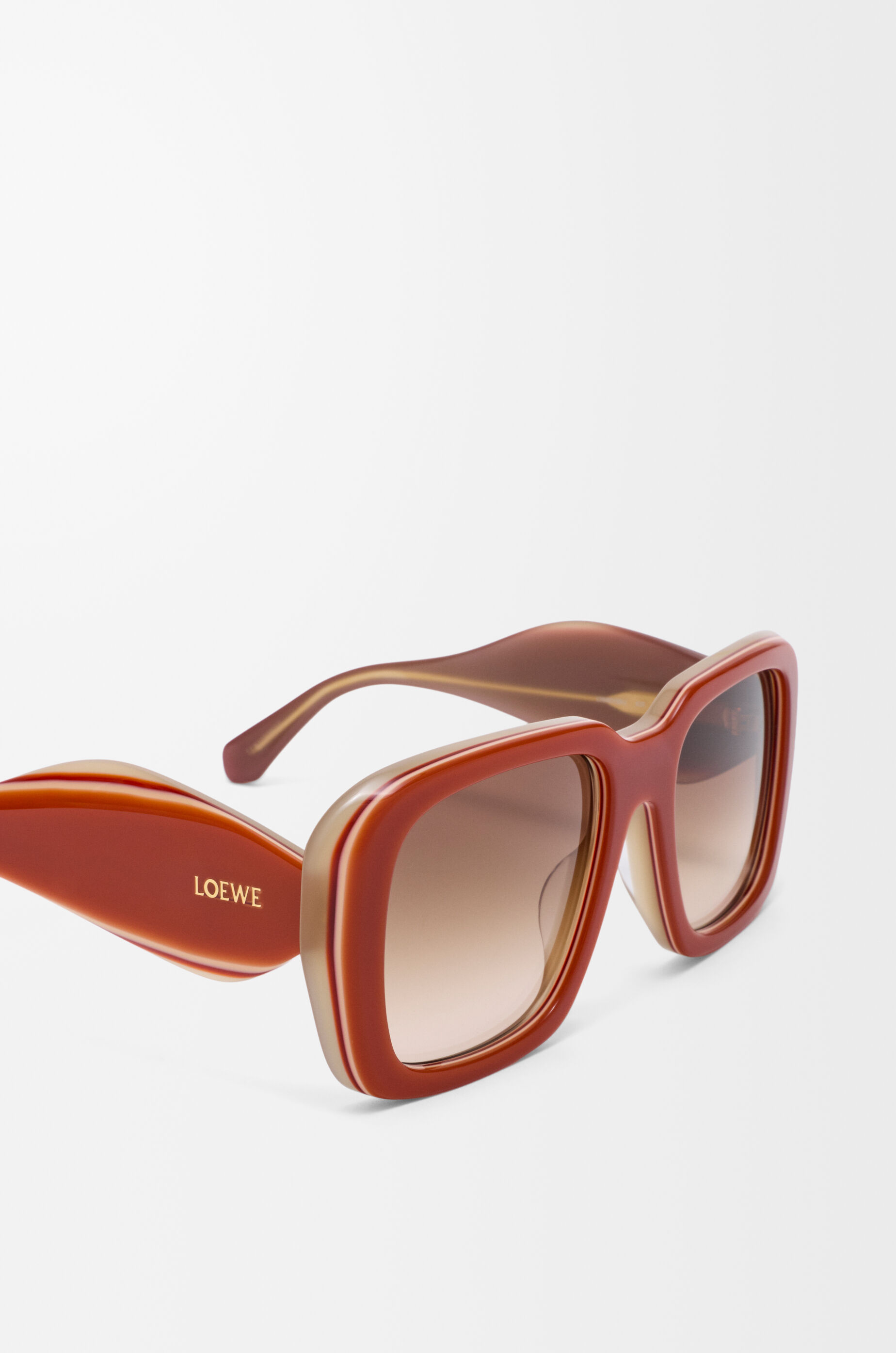 LOEWE Sierra Square sunglasses Rust Red
