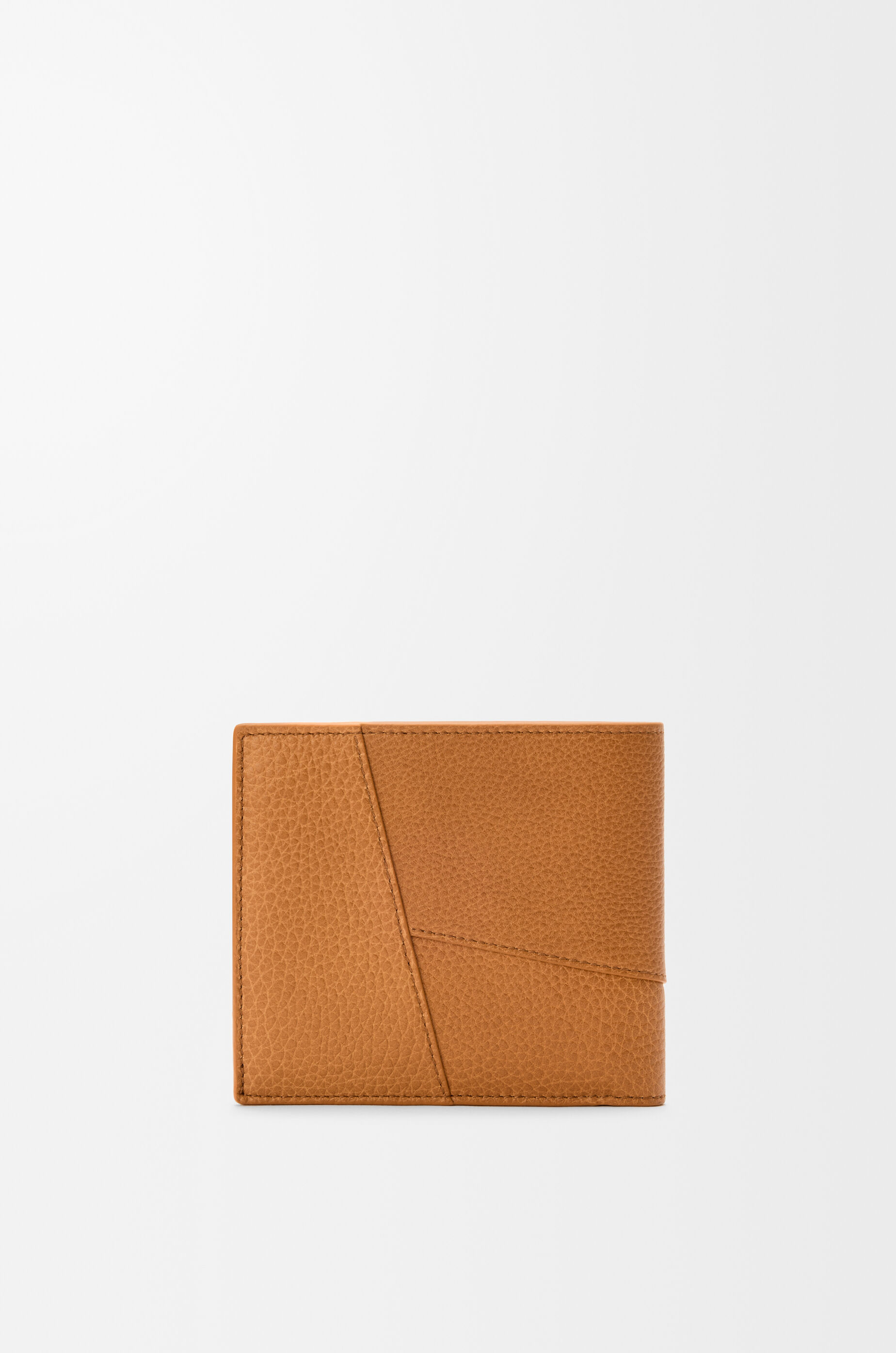 LOEWE Puzzle bifold coin wallet in supple grained calfskin Light Canyon Brown
