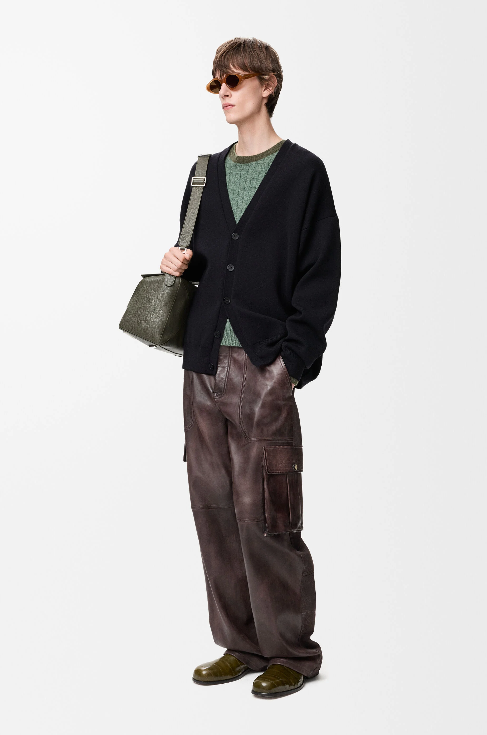 LOEWE Cardigan in wool blend Black