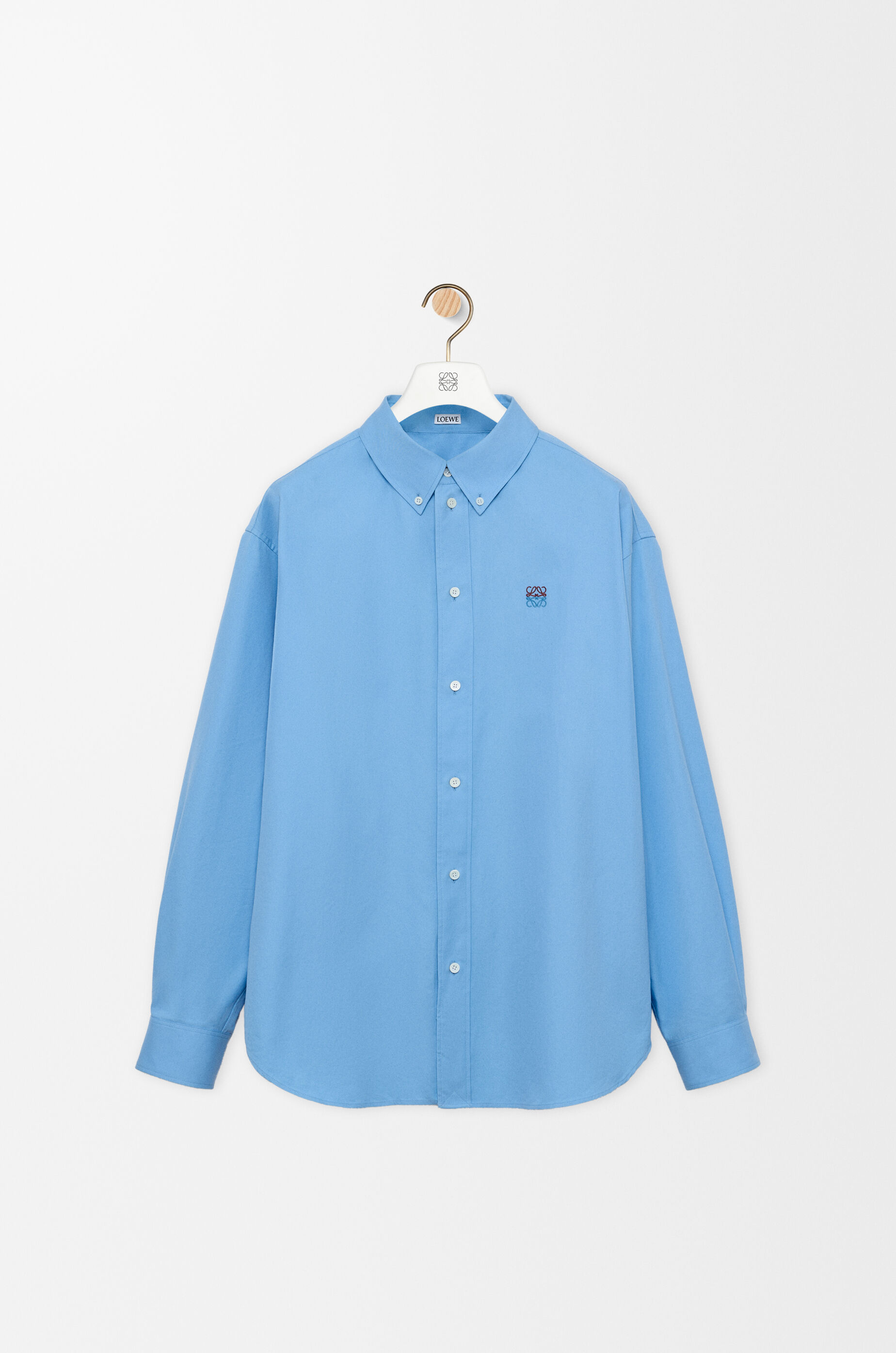 LOEWE Shirt in cotton Light Blue
