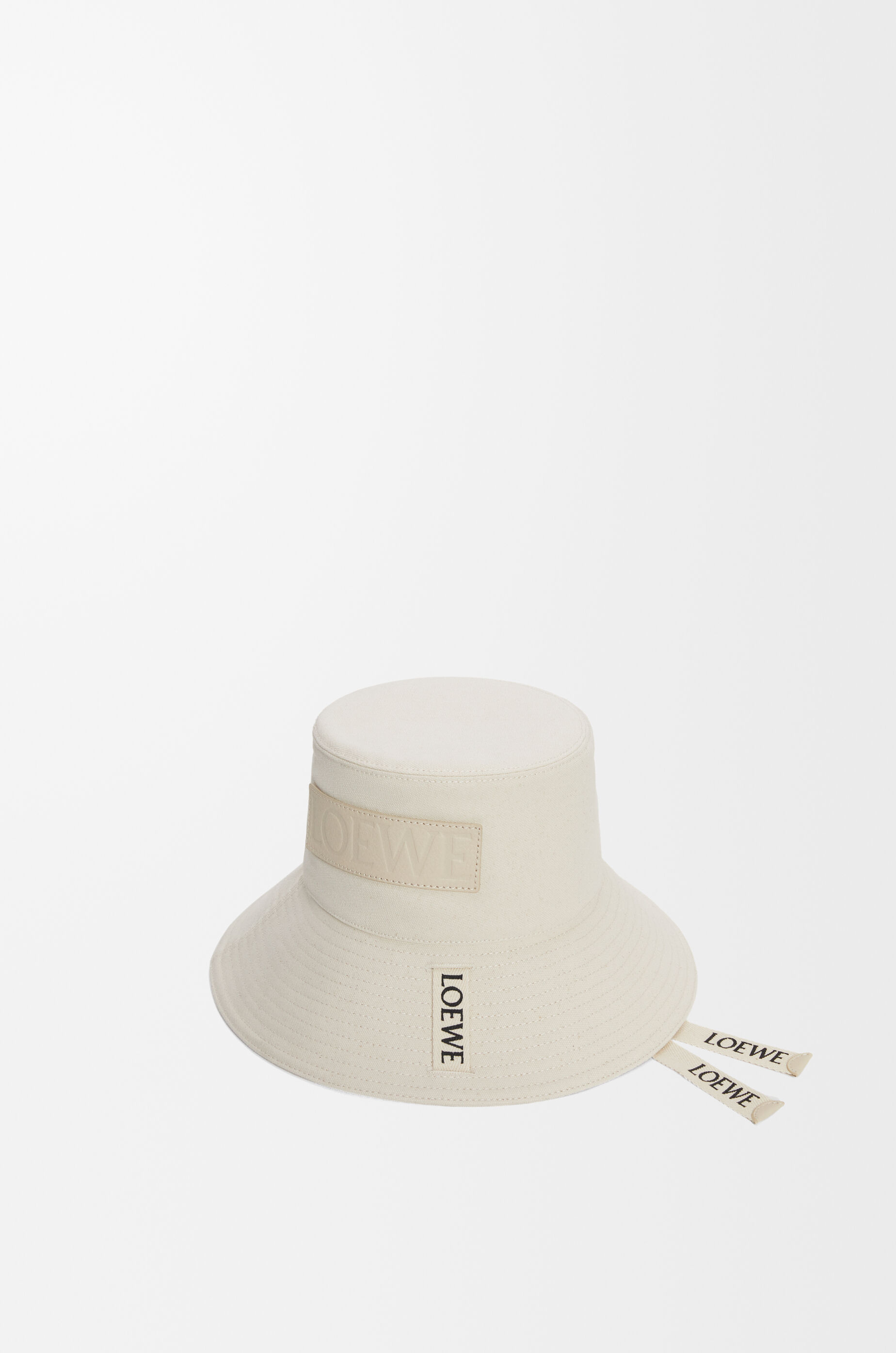 LOEWE Fisherman hat in canvas Soft White