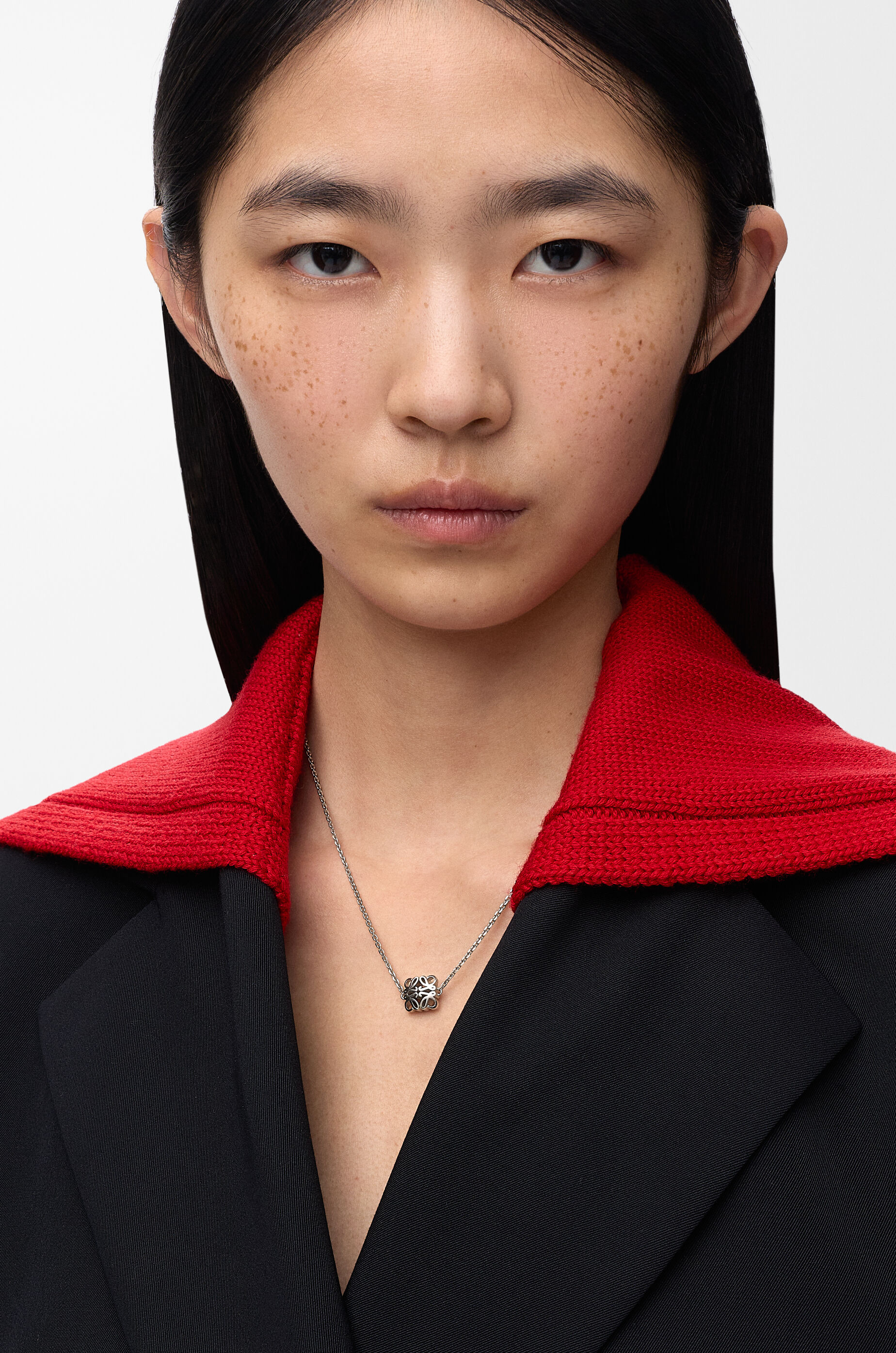 LOEWE Anagram Bombé necklace in sterling silver Silver