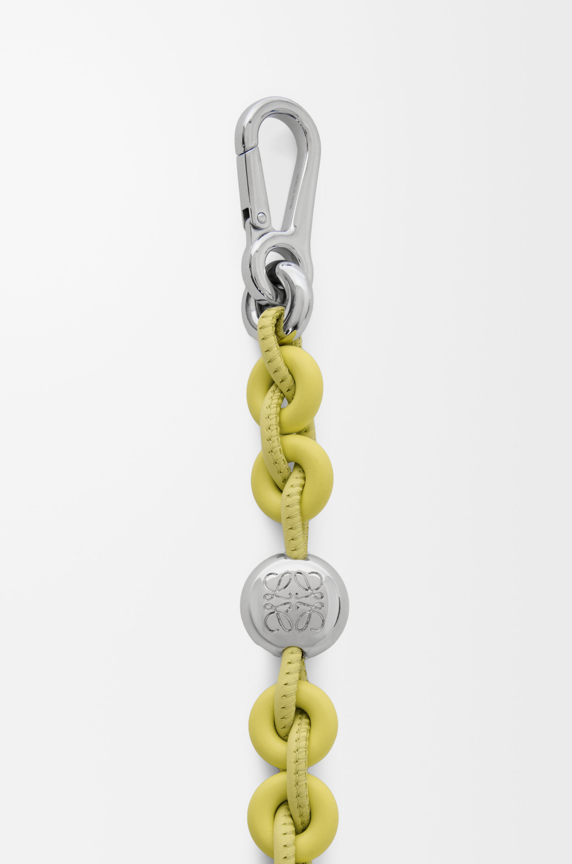 LOEWE Donut chain strap in calfskin Light Citrine