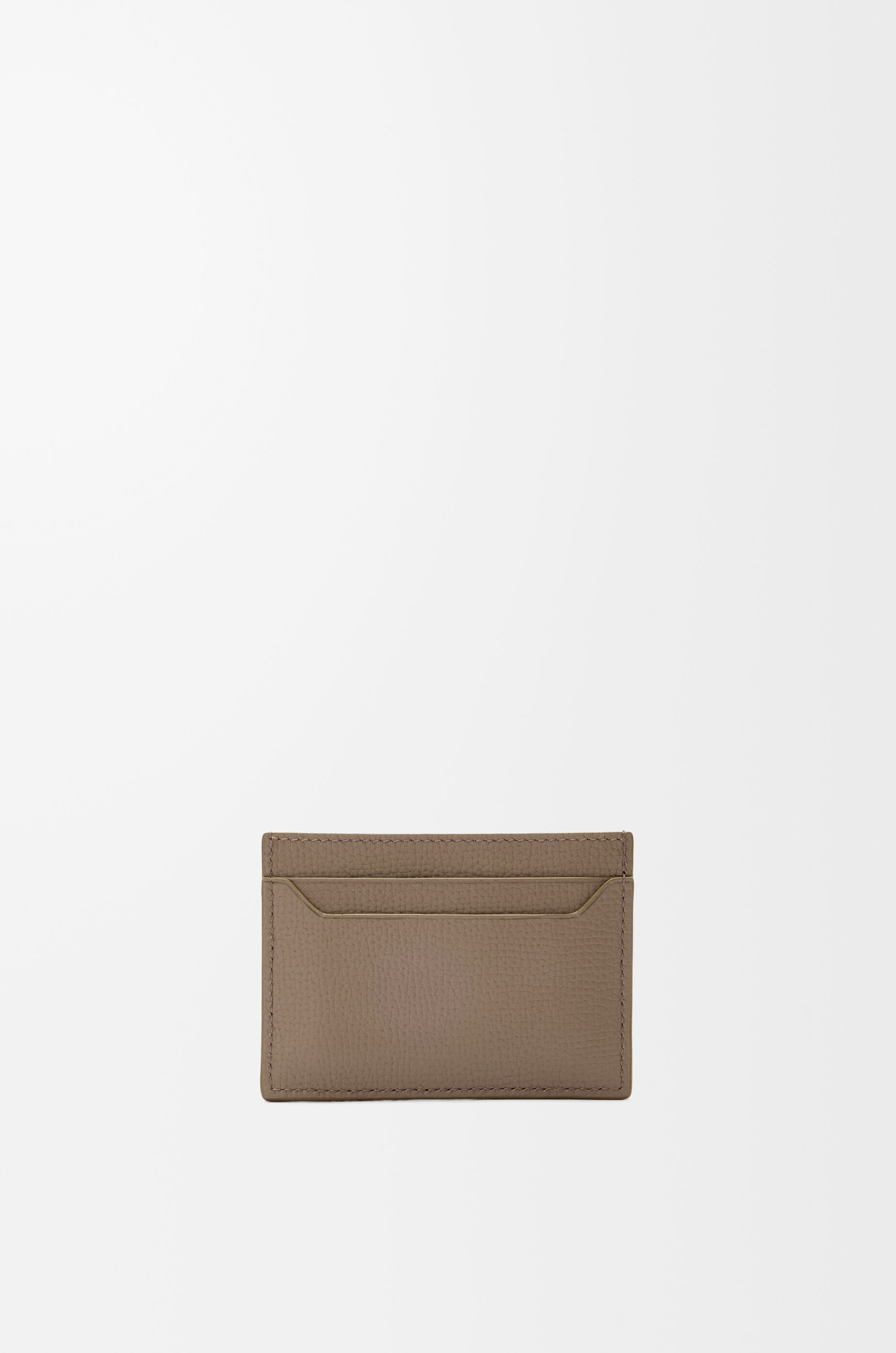 LOEWE Anagram plain cardholder in pebble grained calfskin Taupe