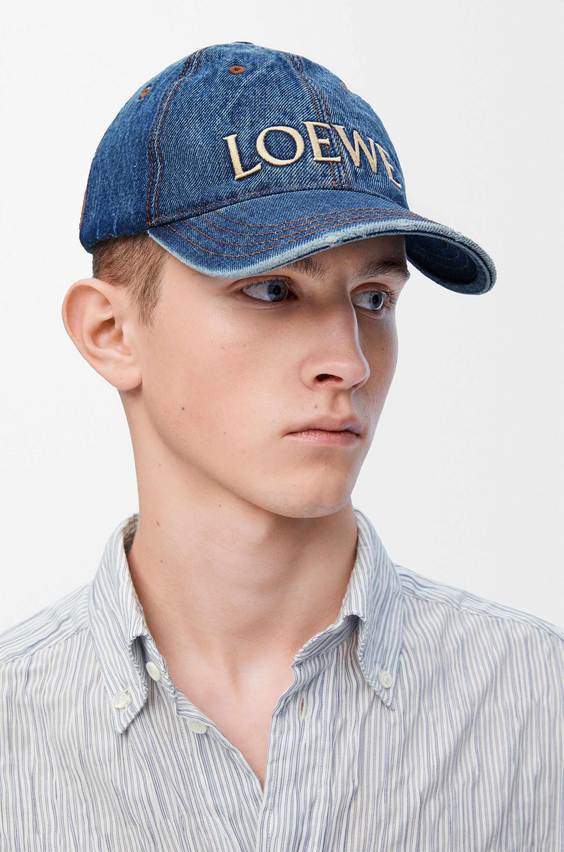 LOEWE LOEWE cap in denim Denim Blue
