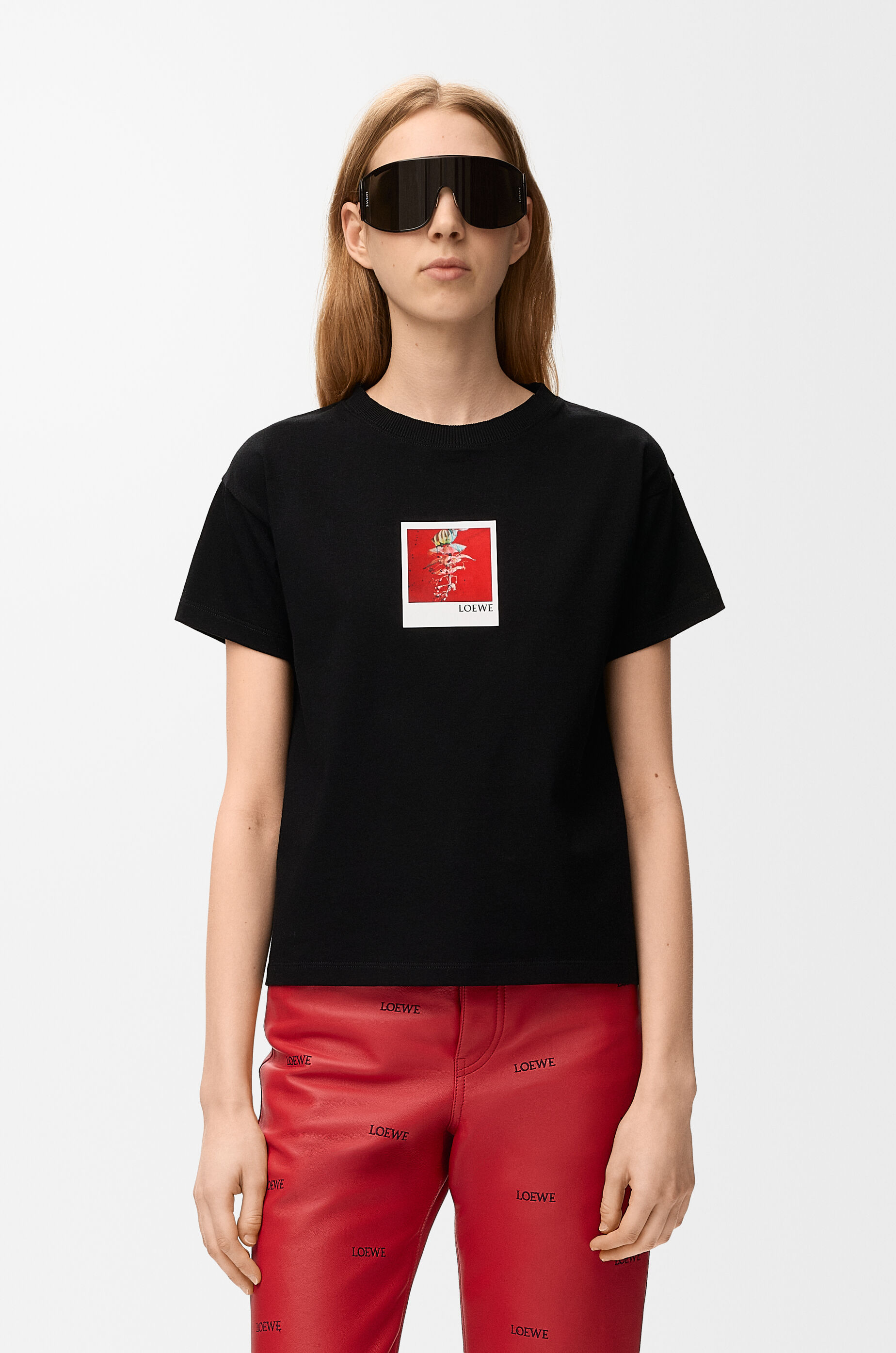 LOEWE Regular fit T-shirt in cotton Black