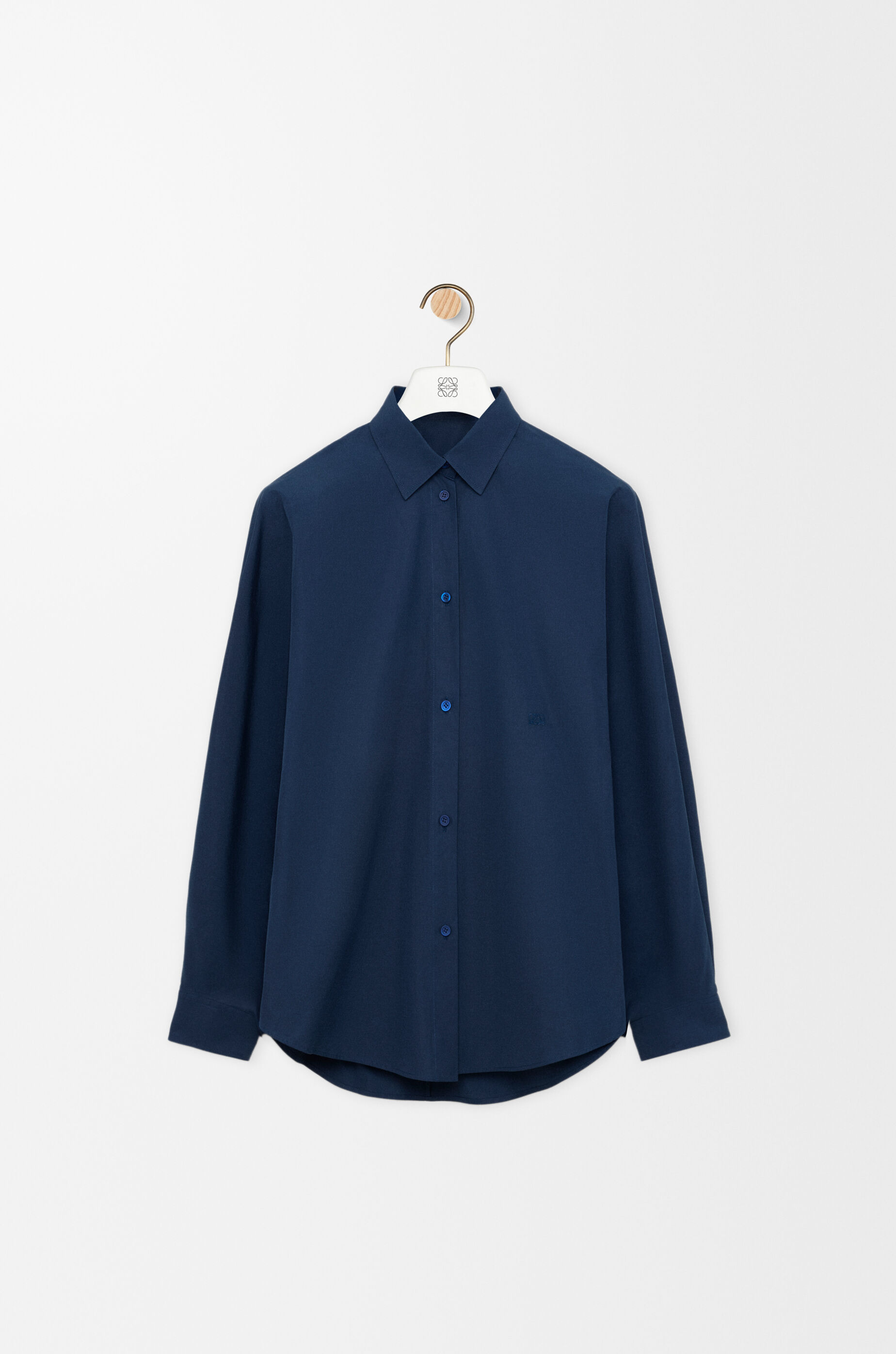 LOEWE Shirt in cotton Navy Blue