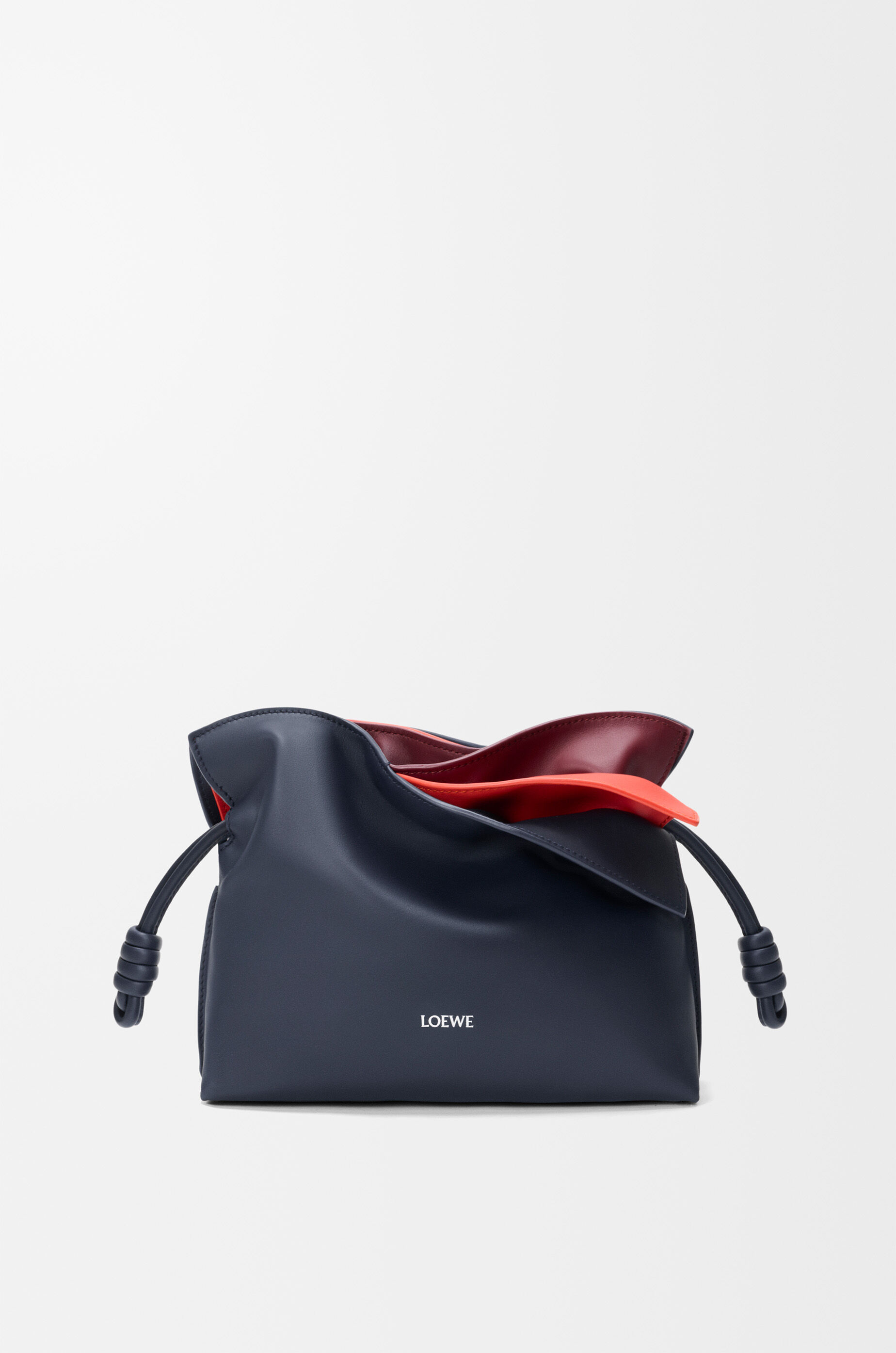 LOEWE Mini layered Flamenco clutch in nappa calfskin Multicolor  Deep Navy