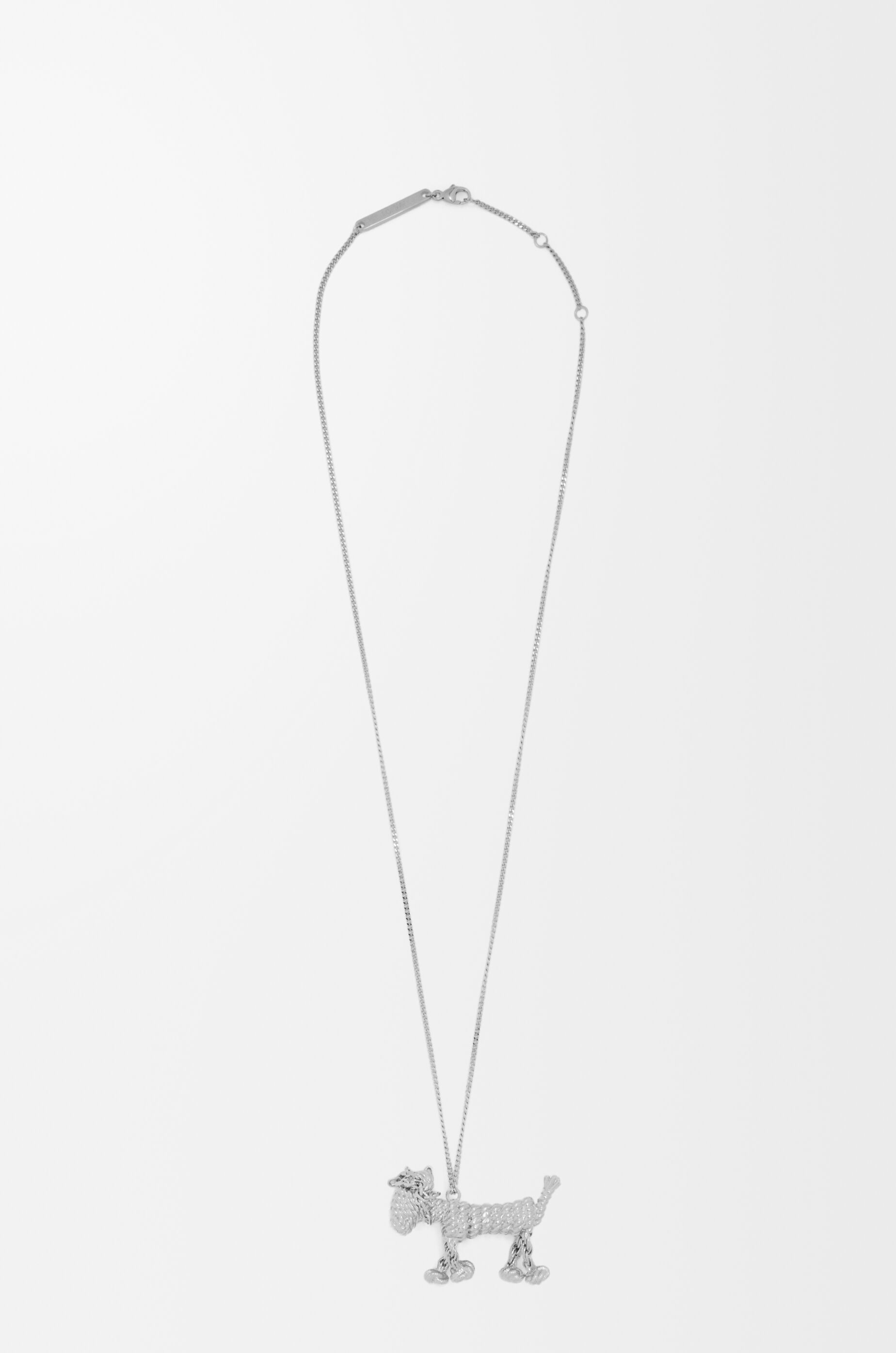 LOEWE Sausage dog necklace Silver