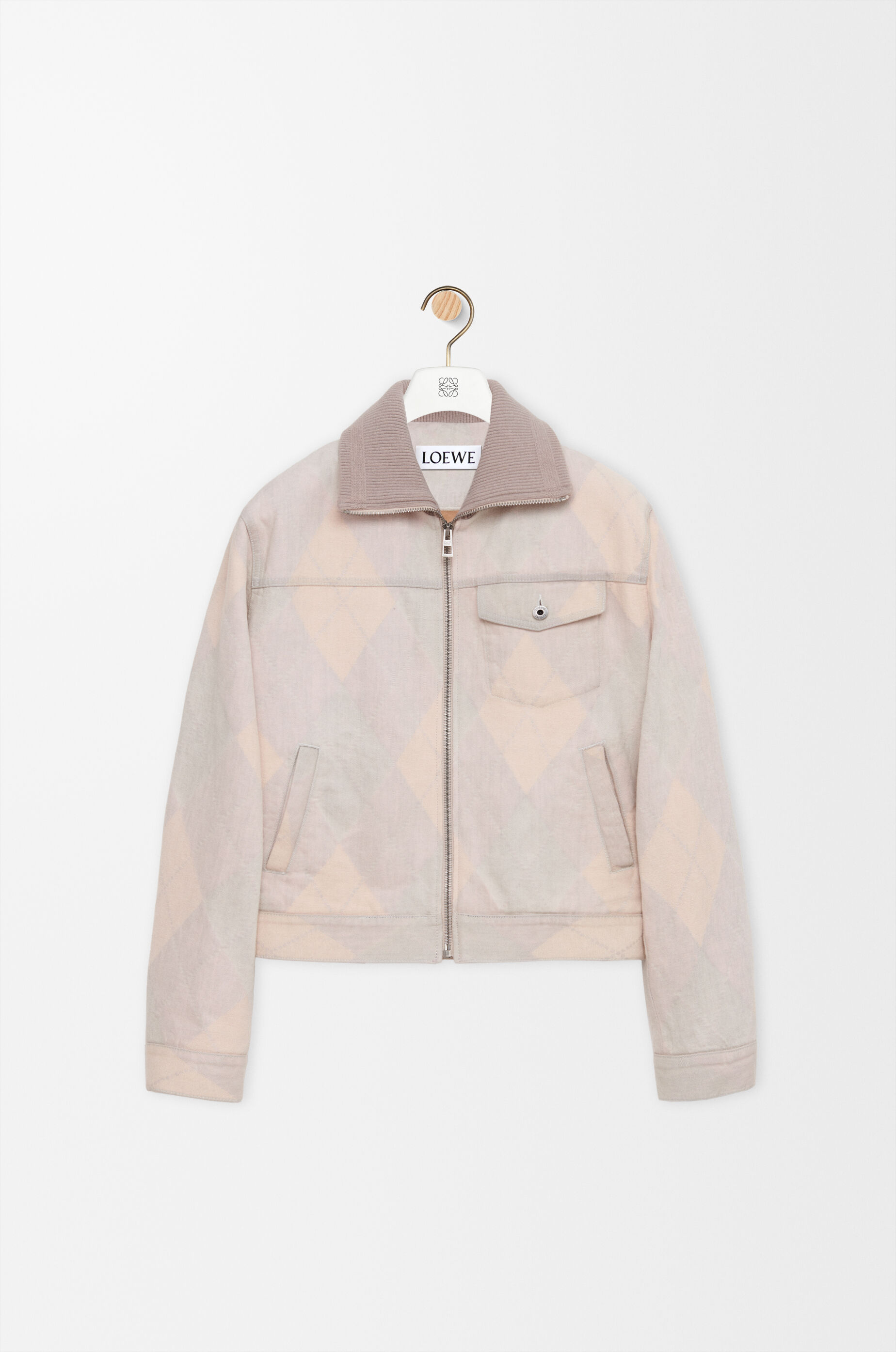 LOEWE Zip-up jacket in denim Beige