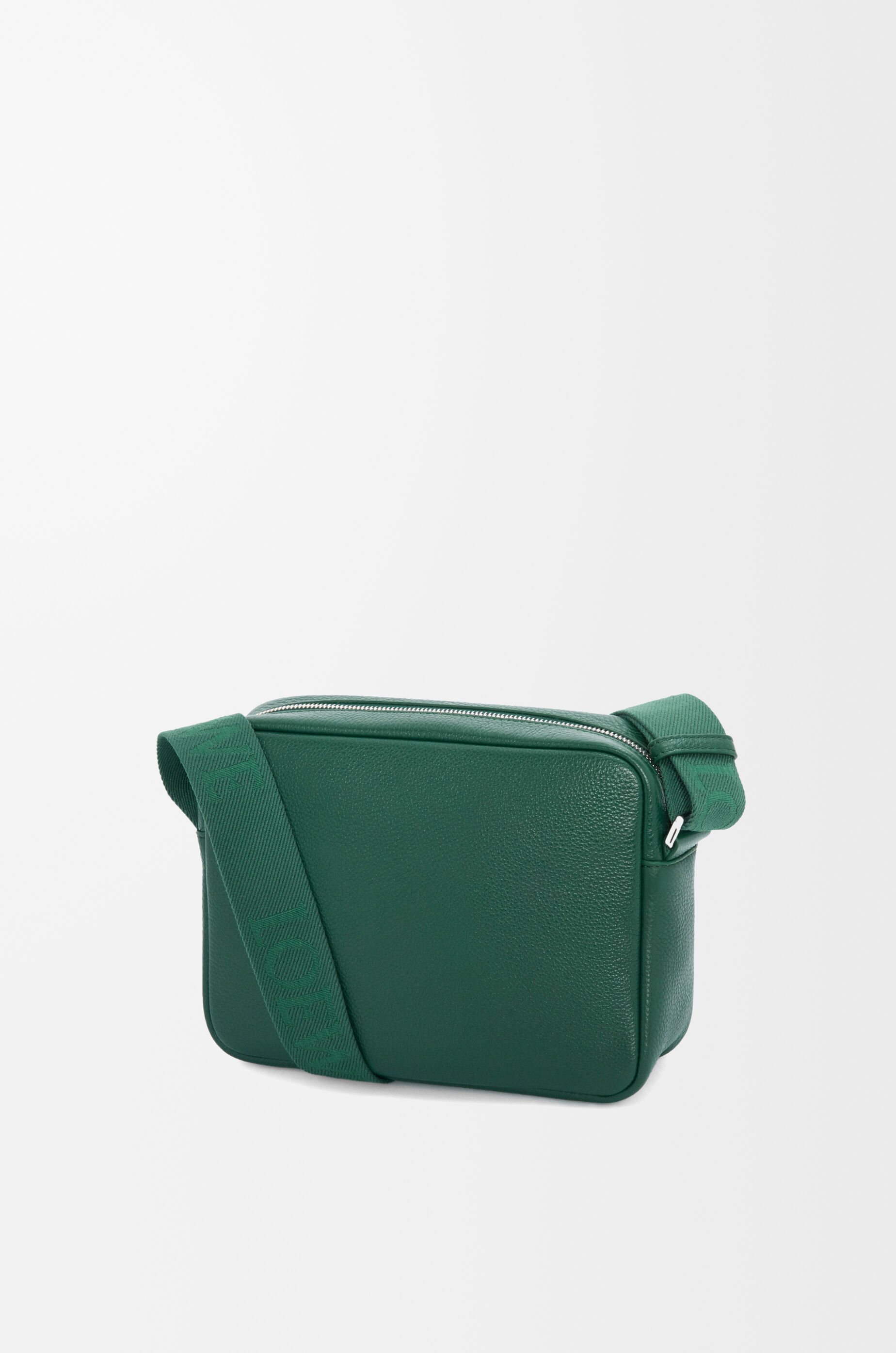 LOEWE Medium Pebble messenger bag in supple grained calfskin Evergreen