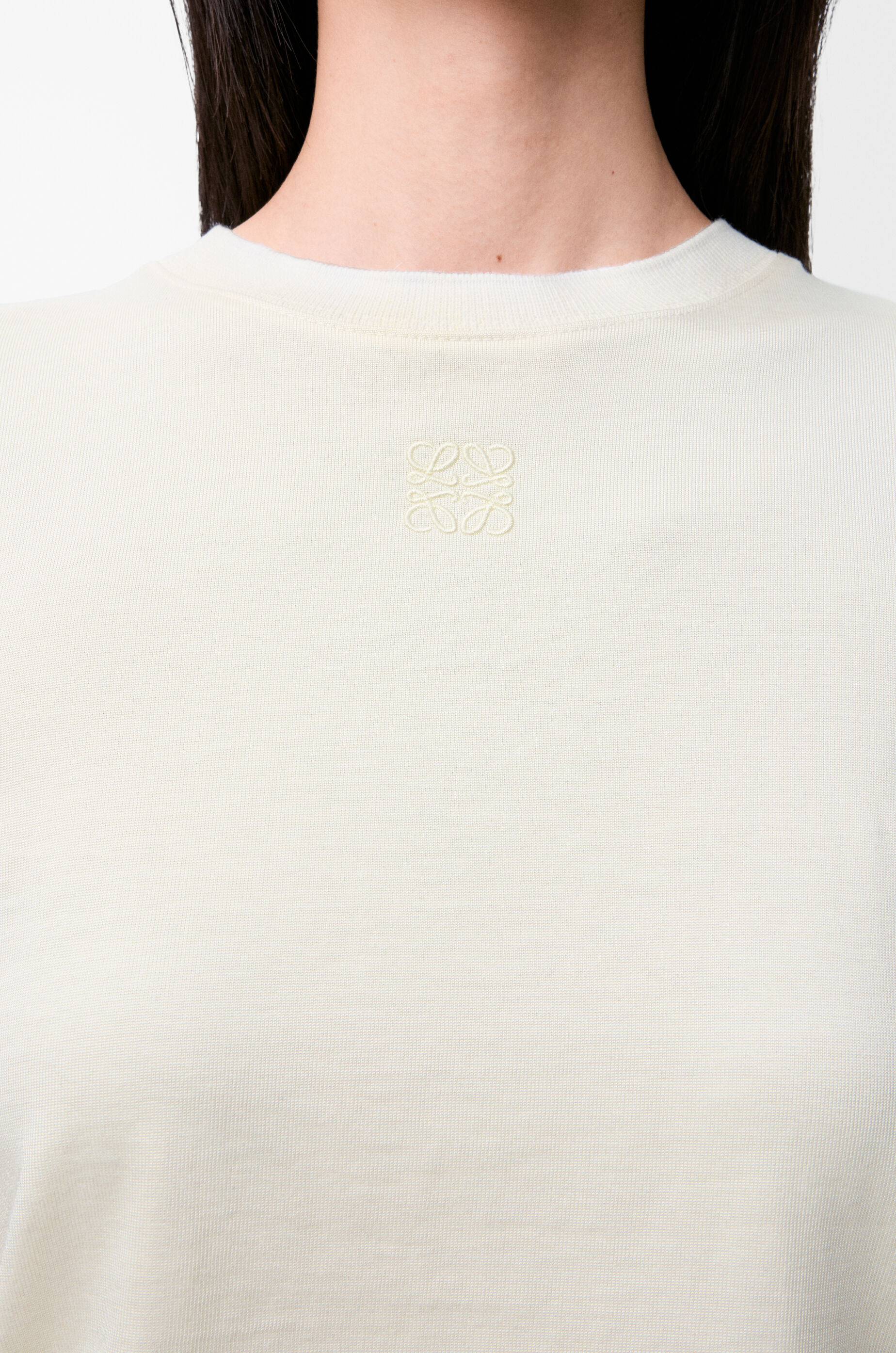 LOEWE Small fit T-shirt in cotton blend Vanilla