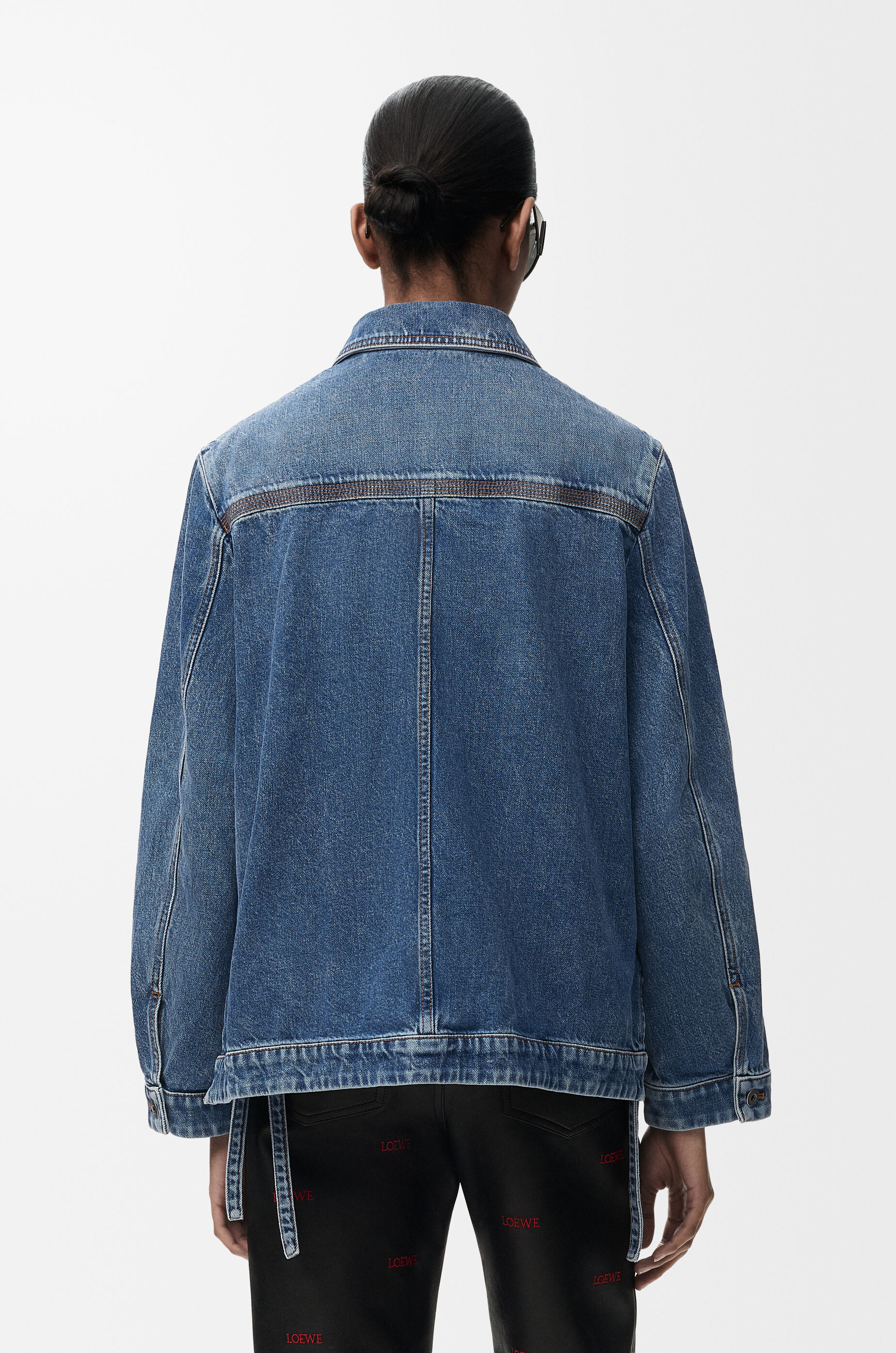 LOEWE Workwear jacket in denim Jeans Blue