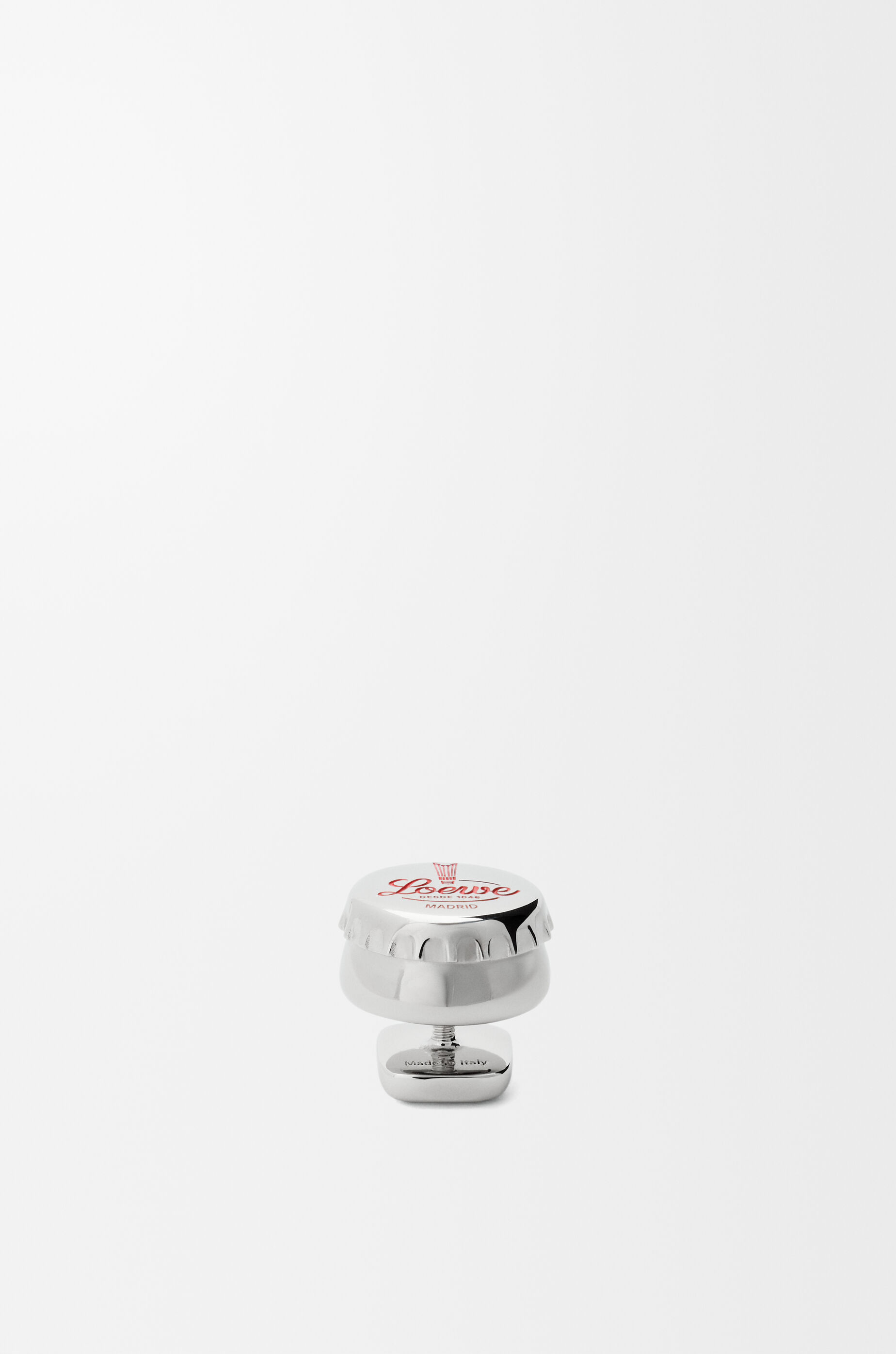 LOEWE Bottle cap pin Silver
